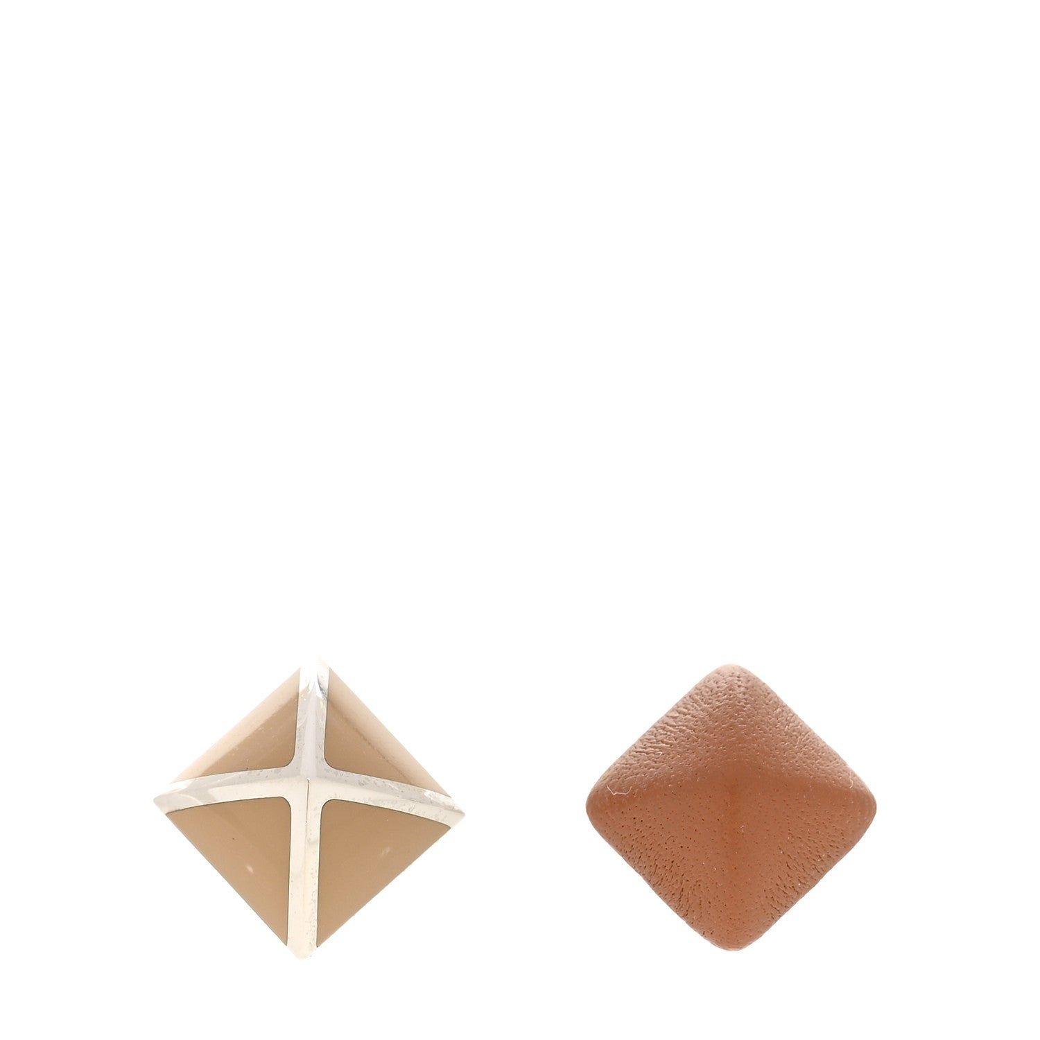 Swift Lacquered Palladium Small Medor Gaine Earrings Gold