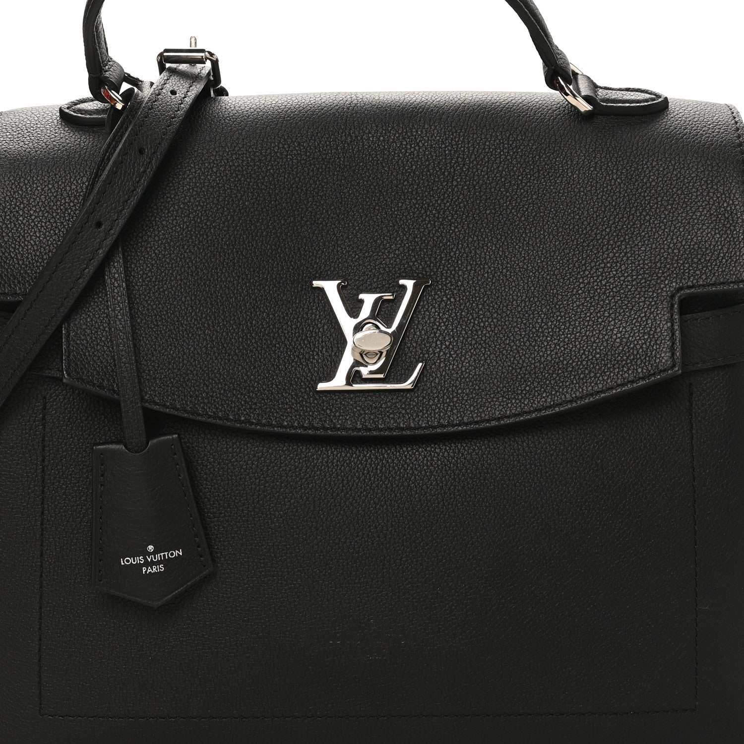 Soft Calfskin Lockme Ever MM Black
