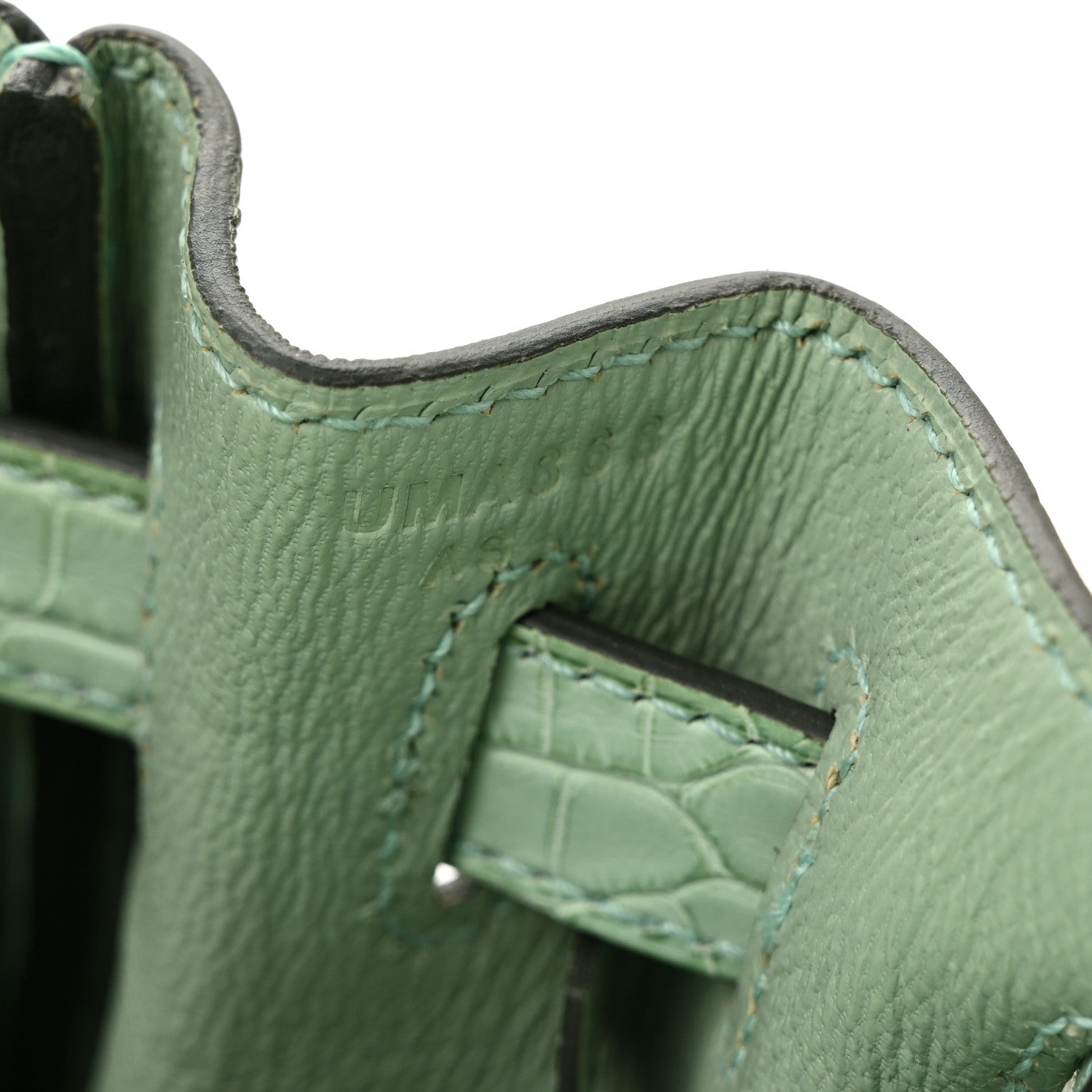 Matte Alligator Kelly Retourne 28 Vert D'eau