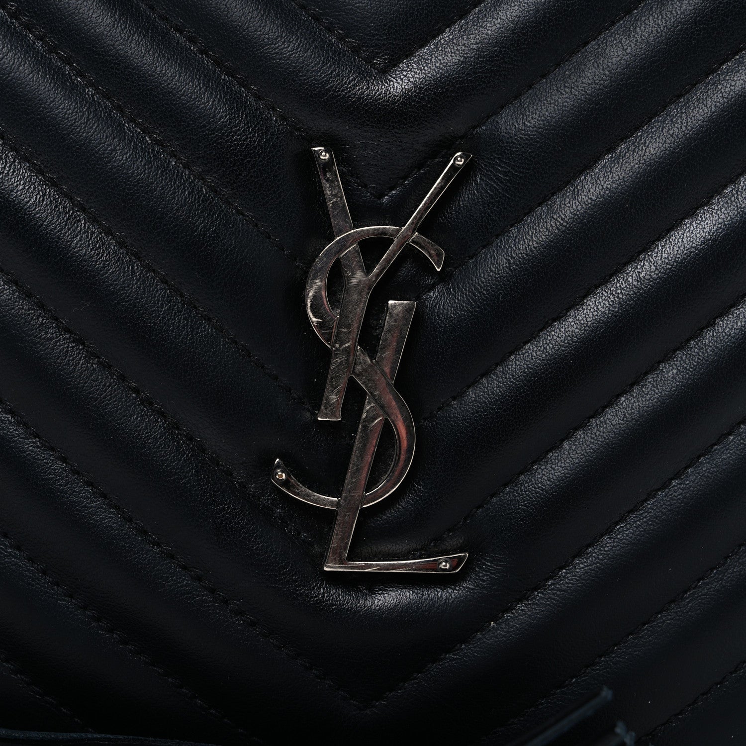 Calfskin Matelasse Monogram Lou Camera Bag Black