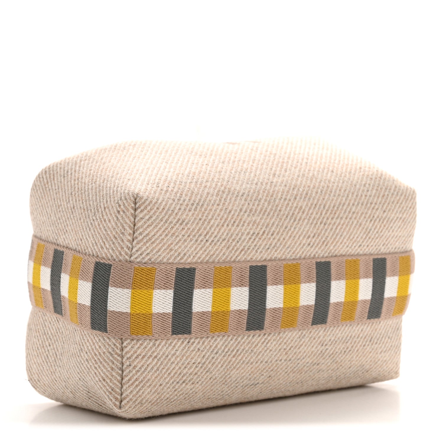 Wool Small Au Carre Bride-A-Brac Pouch Seigle