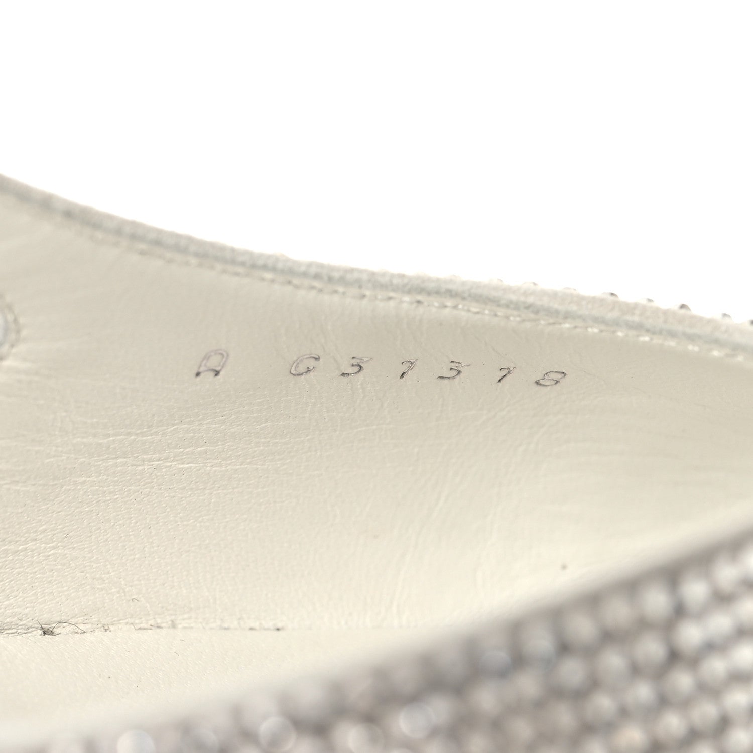 Strass Grosgrain Cap Toe CC Slingback Pumps 36 Silver Black