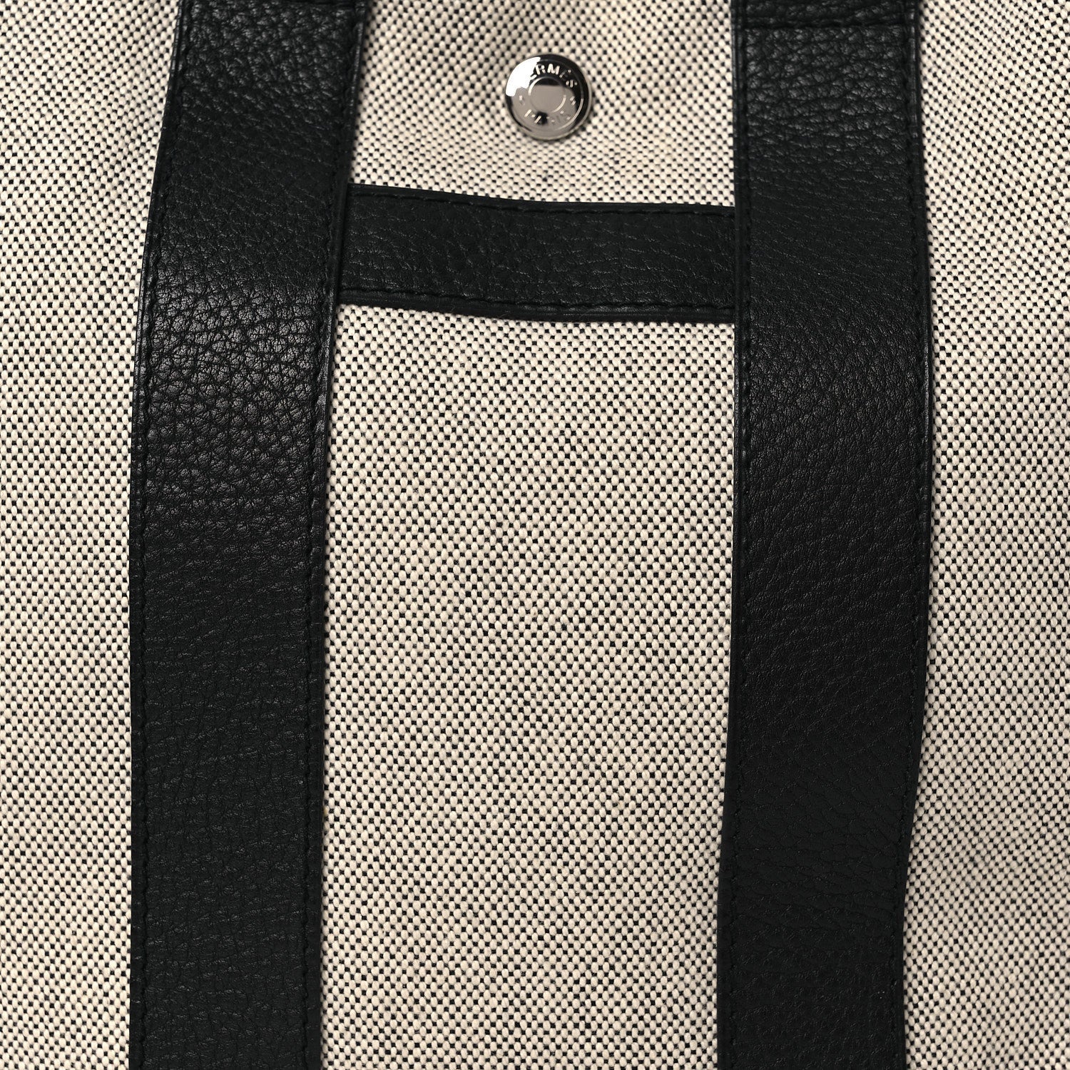Toile Taurillon Clemence Sac Harnais Tote PM Black
