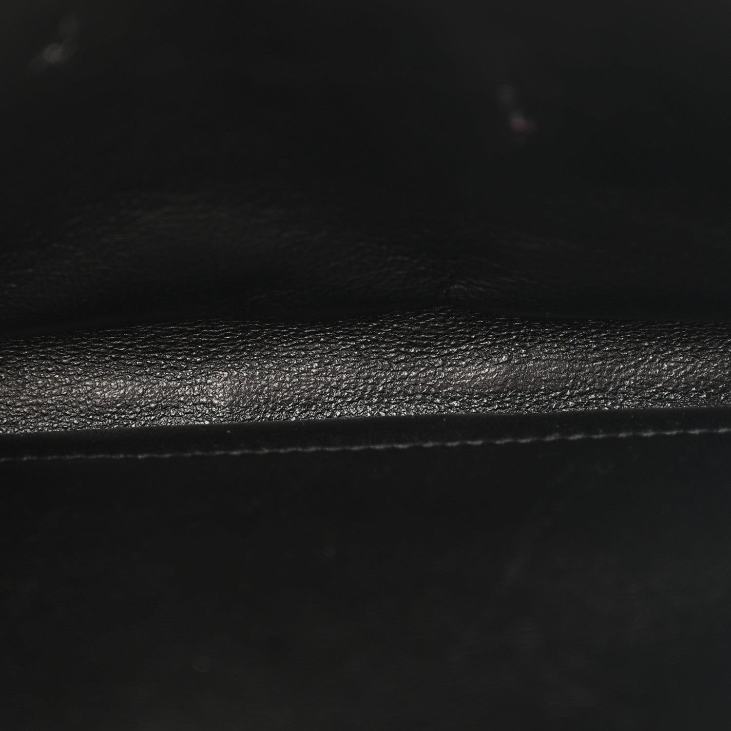 Grain De Poudre Matelasse Chevron Monogram Chain Wallet Dark Latte
