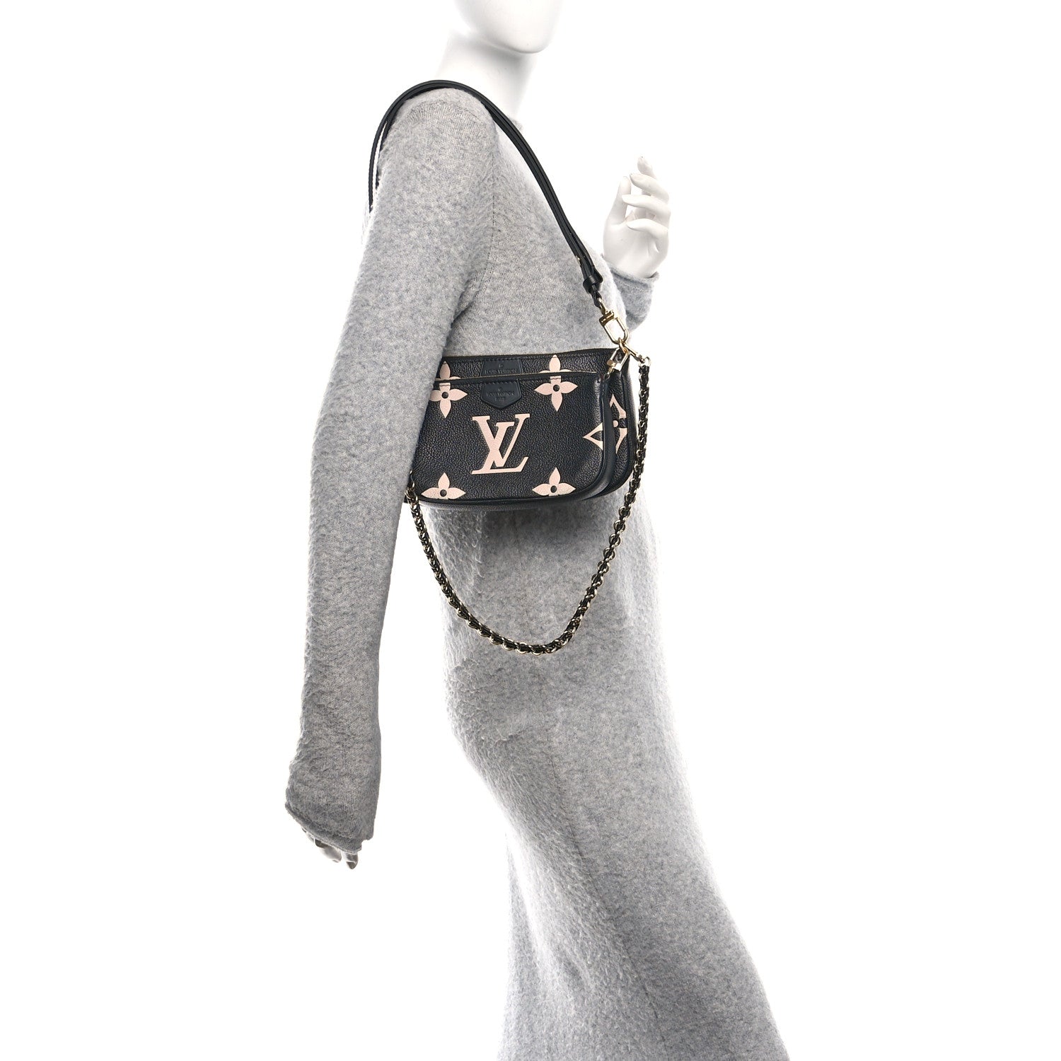 Empreinte Monogram Giant Multi Pochette Accessories Black Beige