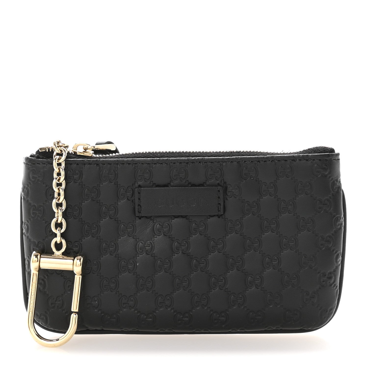 Microguccissima Key Ring Coin Case Black
