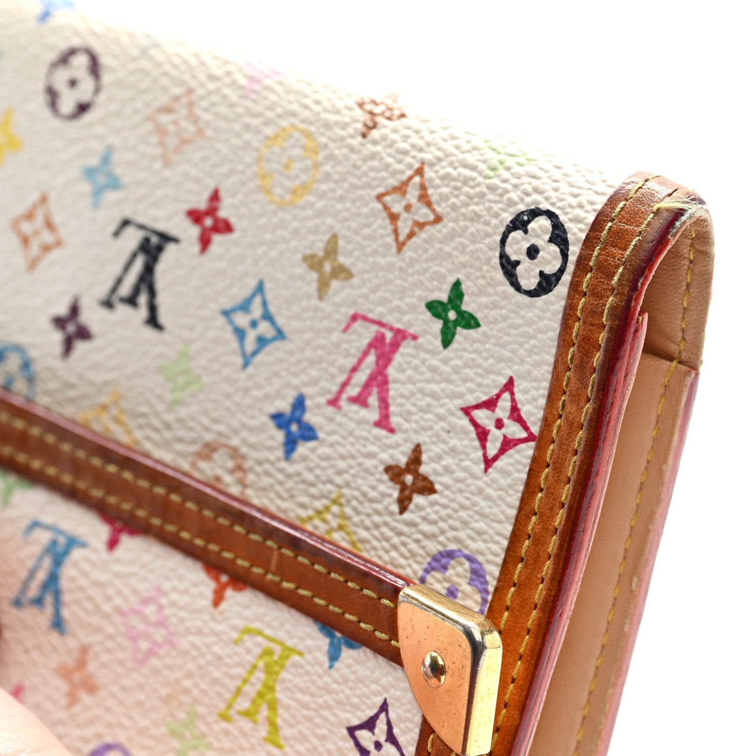 Monogram Multicolor Porte Tresor International Wallet White
