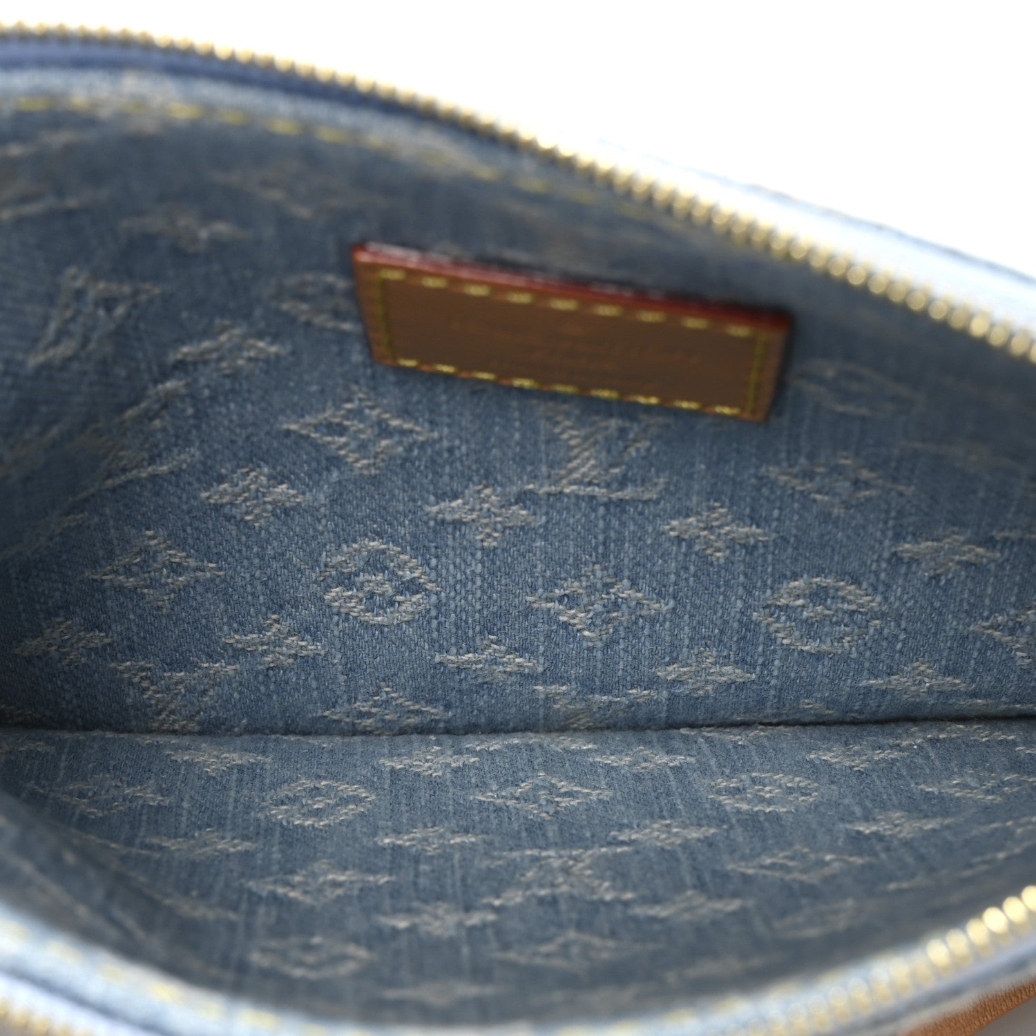 Monogram Denim CarryAll PM Pochette Sky Blue