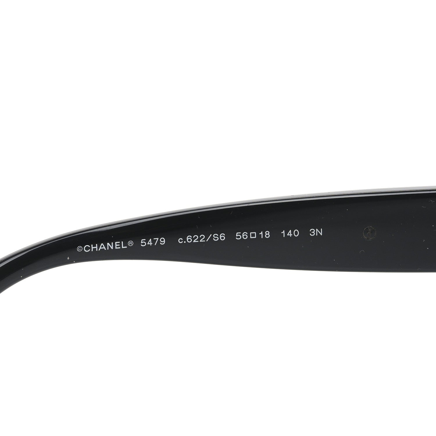 Acetate Charms Pearl Square Sunglasses 5479 Black Gold