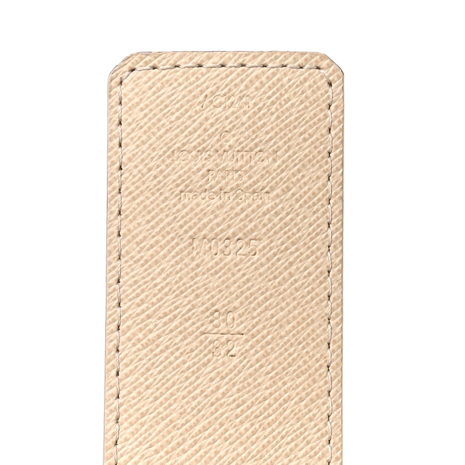 Damier Azur LV Initiales Belt 80 32
