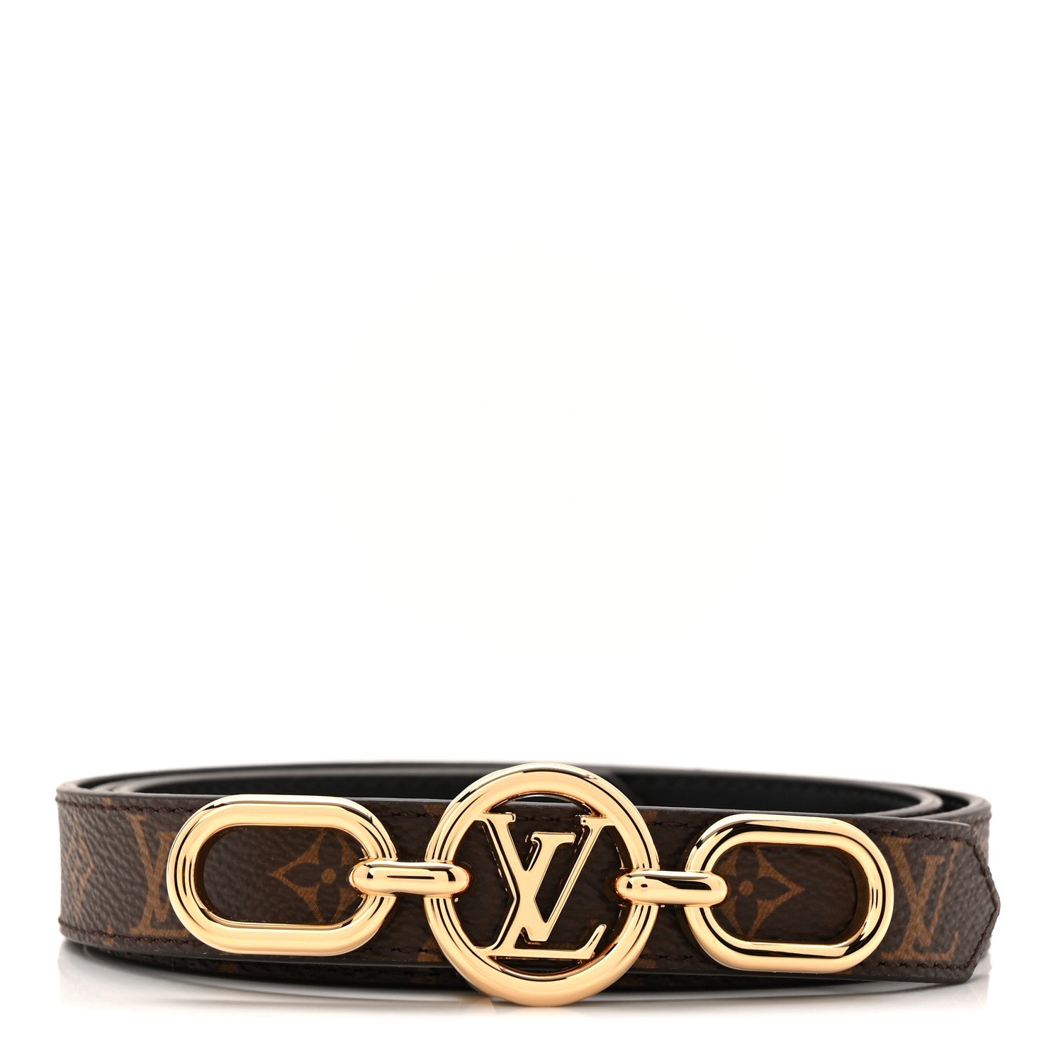 Monogram 20MM LV Circle Prime Reversible Belt 80 32 Black