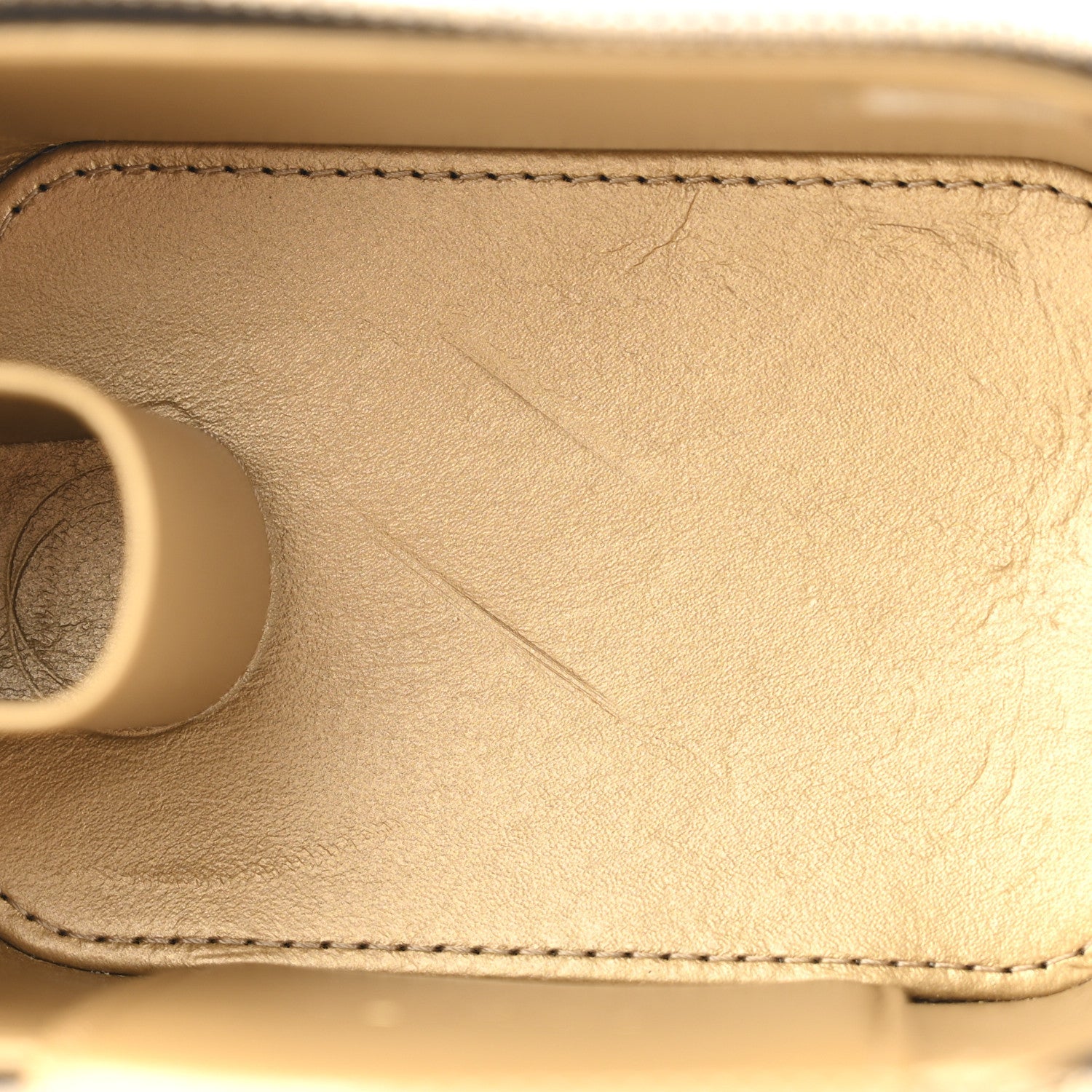 Lambskin Quilted Mini Pearl Crush Vanity Case With Chain Black