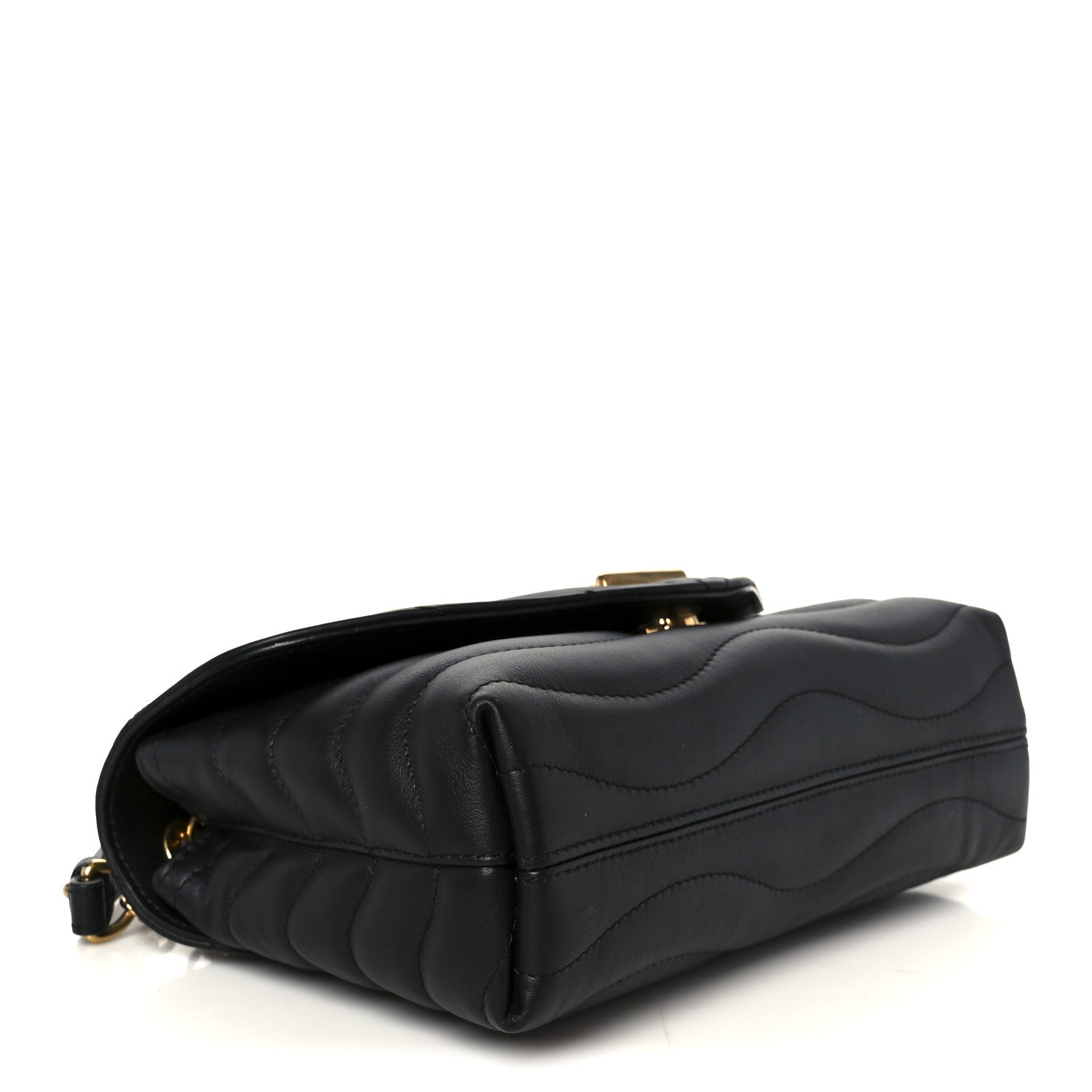 Calfskin LV New Wave Chain Bag Black