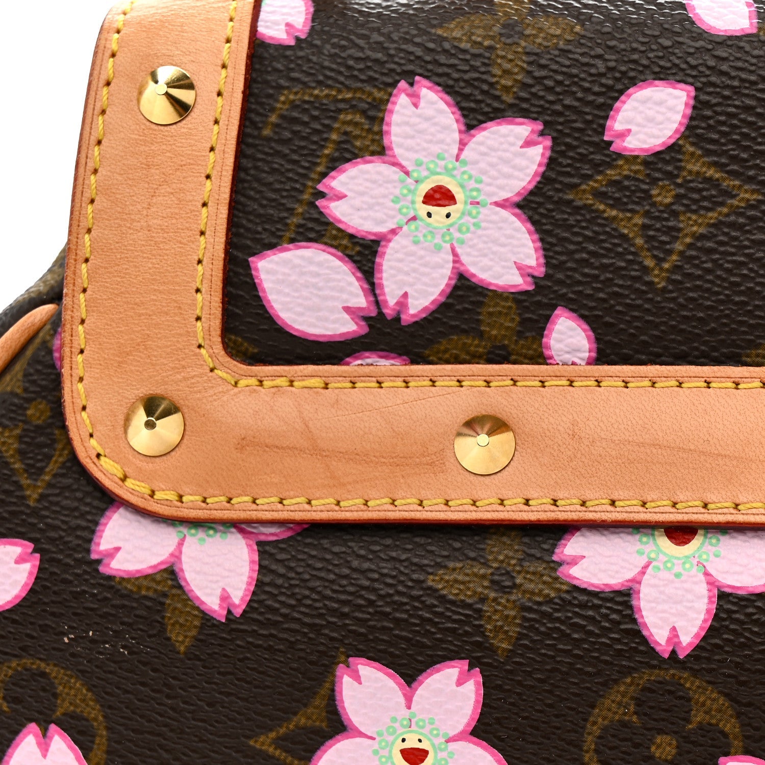 Monogram Cherry Blossom Sac Retro Bag Brown