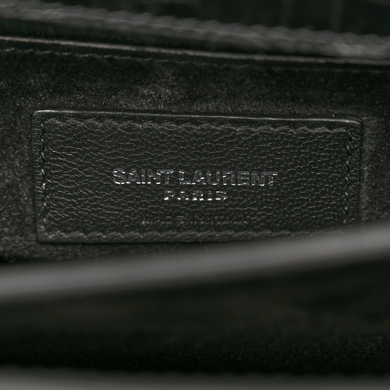 Calfskin Crocodile Embossed Medium Monogram Sunset Black