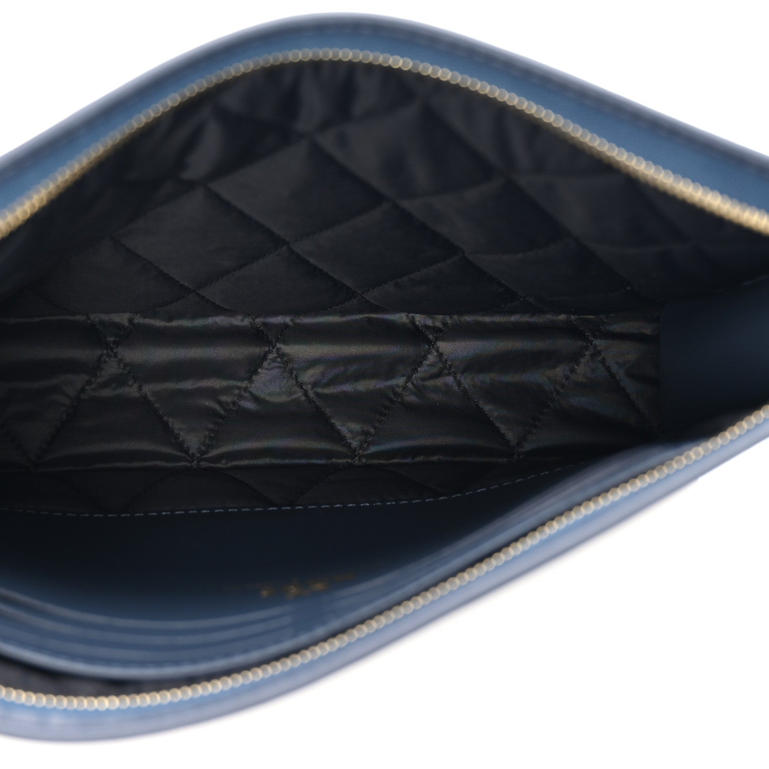 X NIGO Taurillon Monogram Denim Drip Pochette Voyage MM Blue