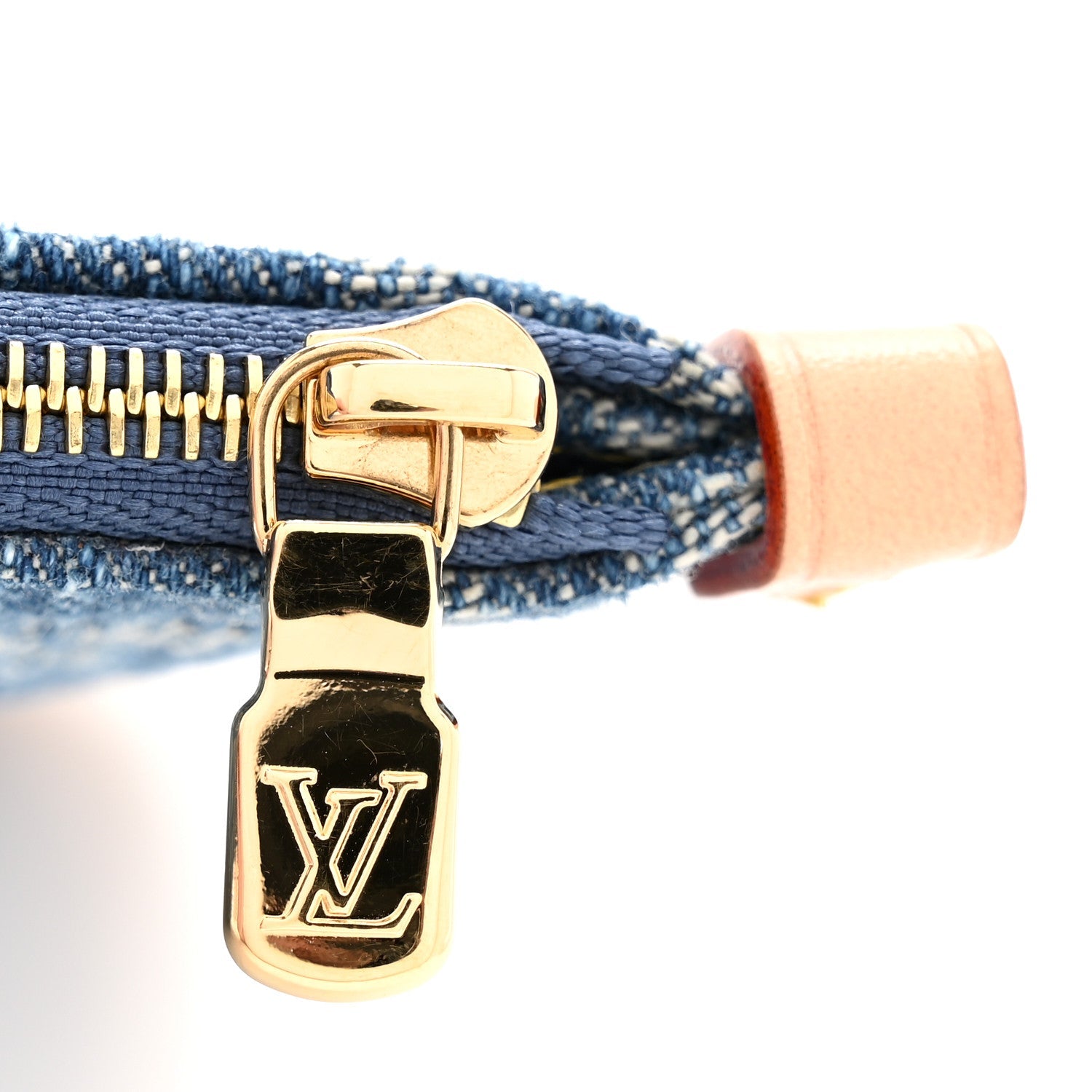 Denim Monogram Carryall MM Pochette Blue