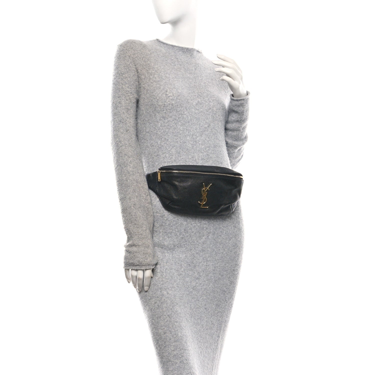 Grain De Poudre Monogram Belt Bag Black