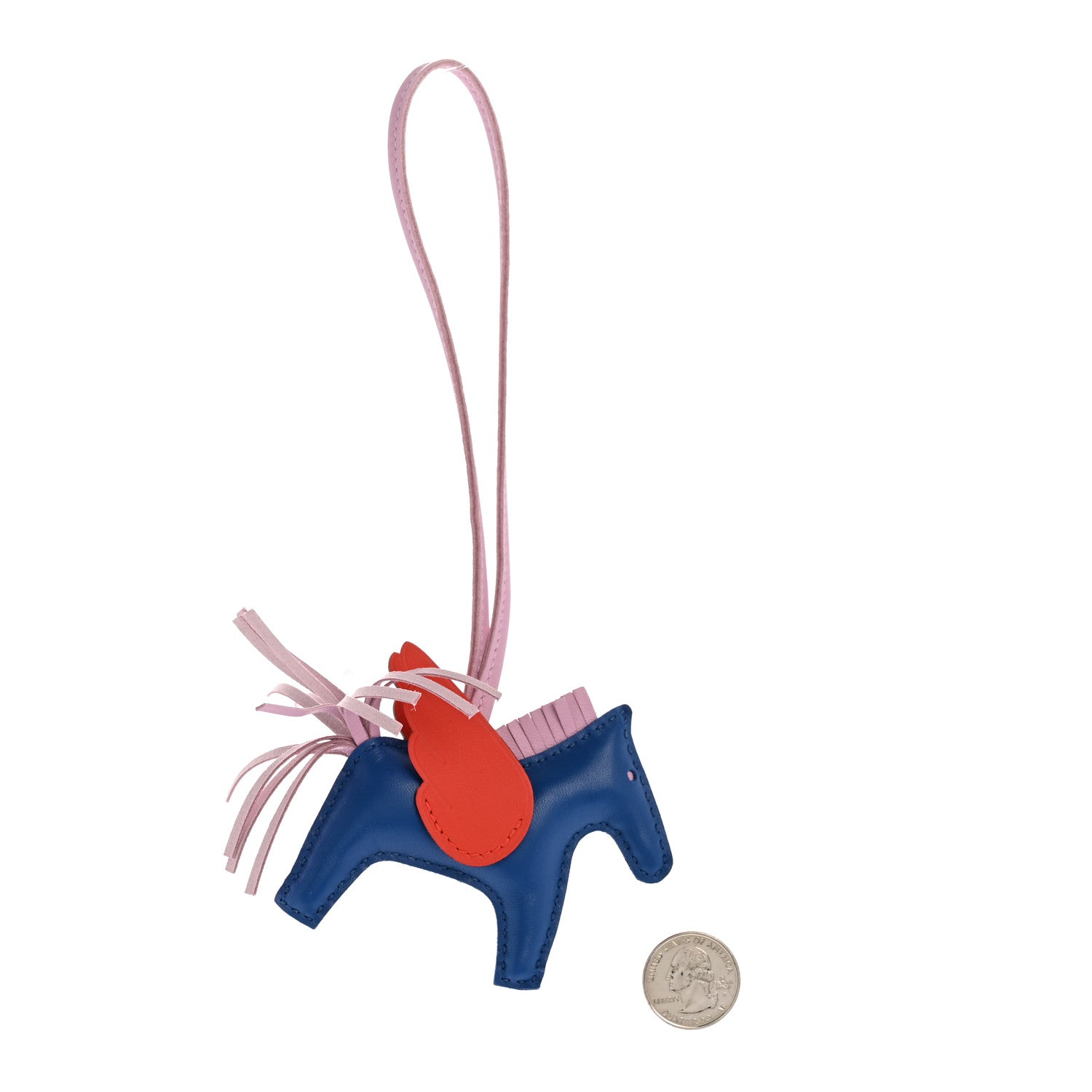 Milo Lambskin Grigri Rodeo Pegase Horse Bag Charm PM Bleu France Mauve Sylvestre Capucine