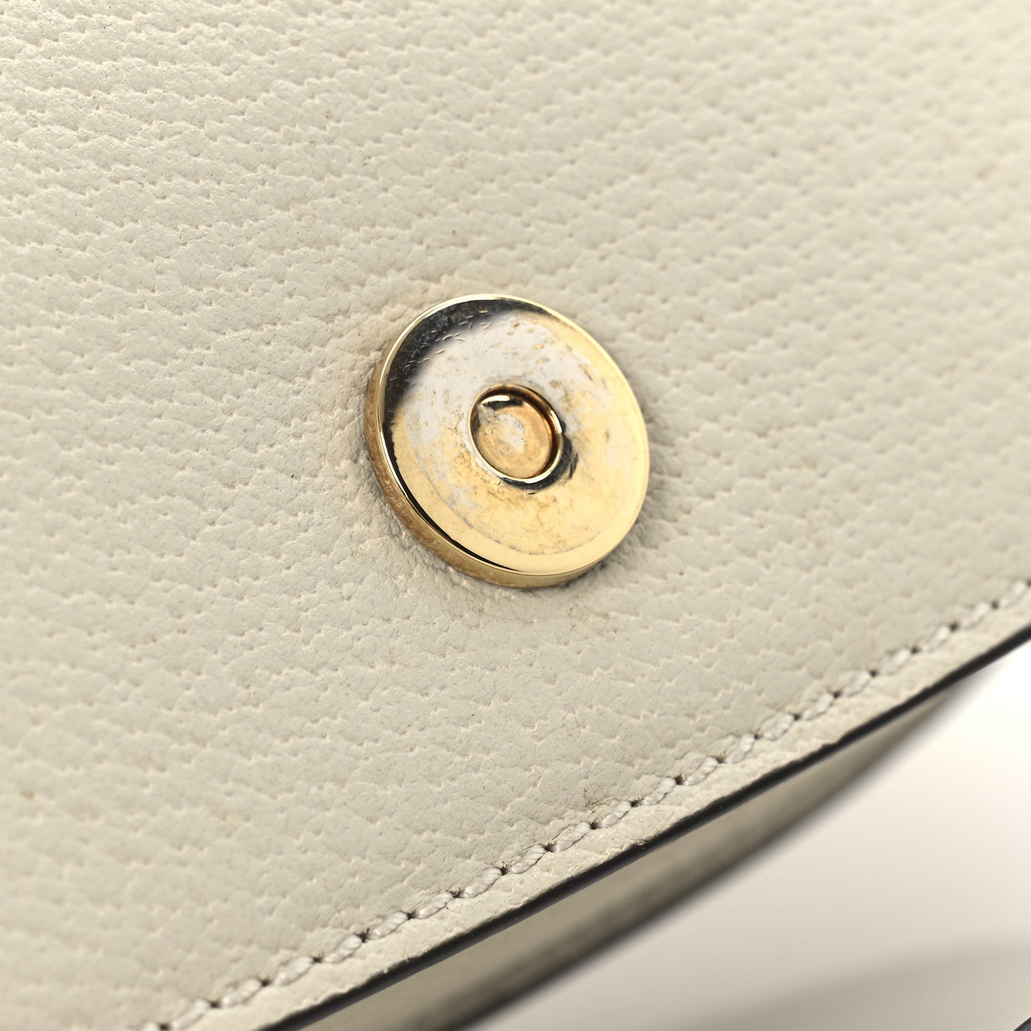 Textured Calfskin Small Ophidia Flap Messenger Bag Mystic White