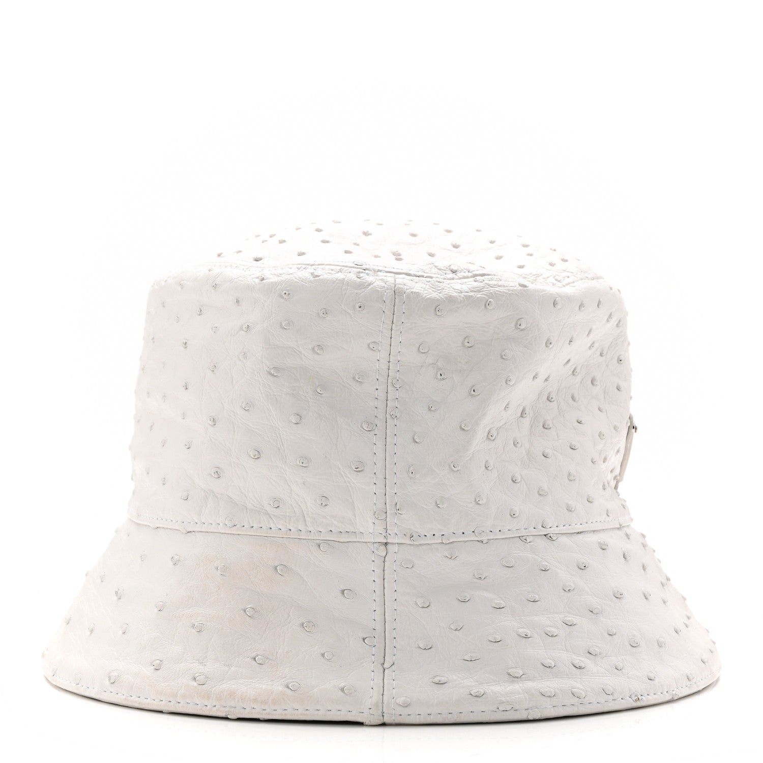 Ostrich Metal Triangle Womens Bucket Hat L White