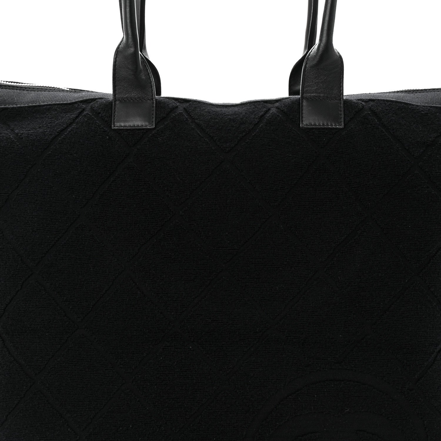 Terry Cotton CC Beach Tote  Black