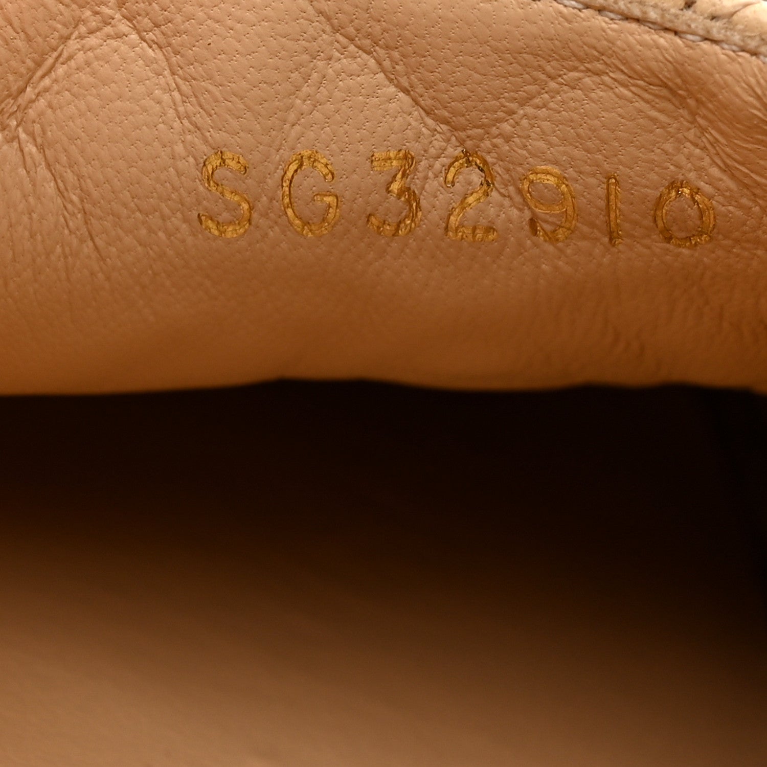 Lambskin Quilted CC Espadrilles 36 Beige