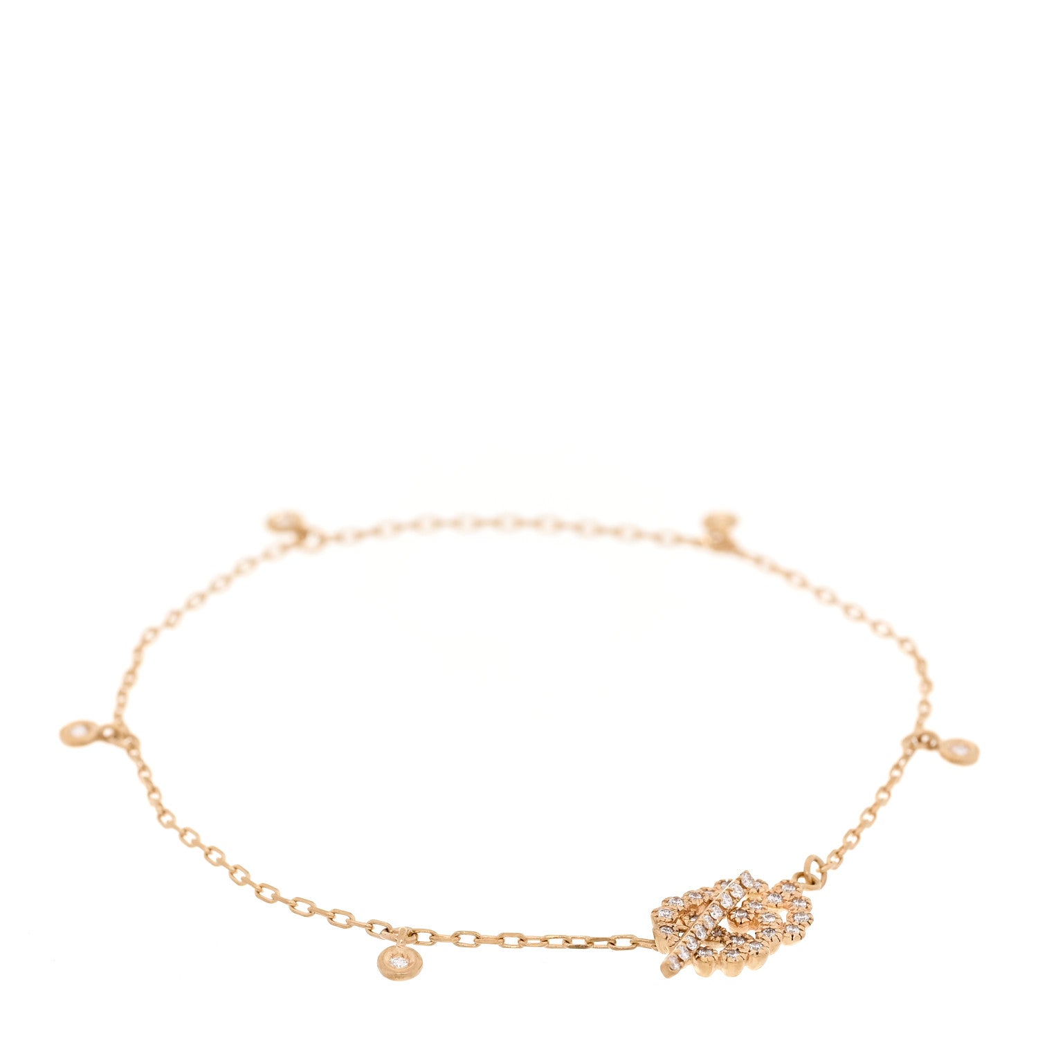 18K Yellow Gold Diamond GG Running Toggle Bracelet