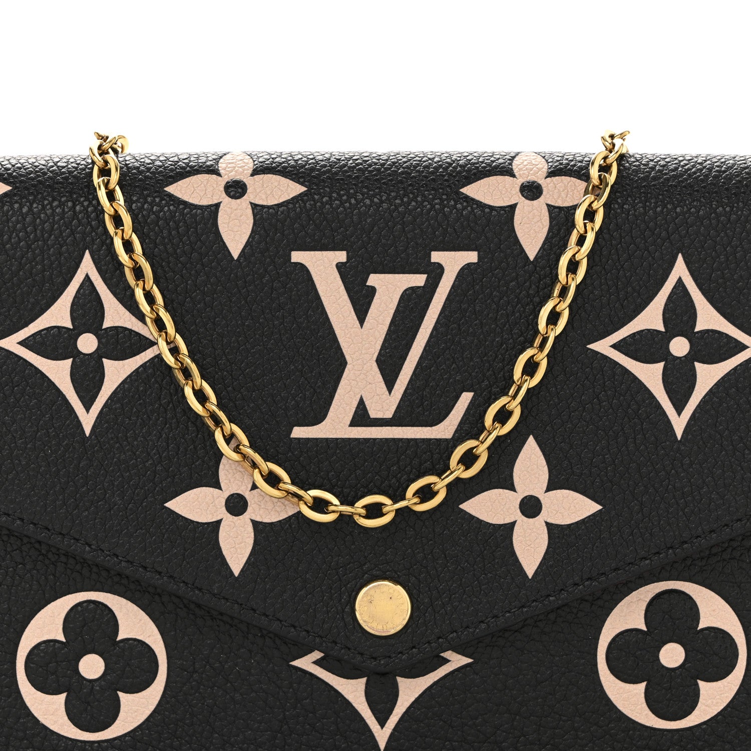 Empreinte Monogram Giant Felicie Pochette Black Beige