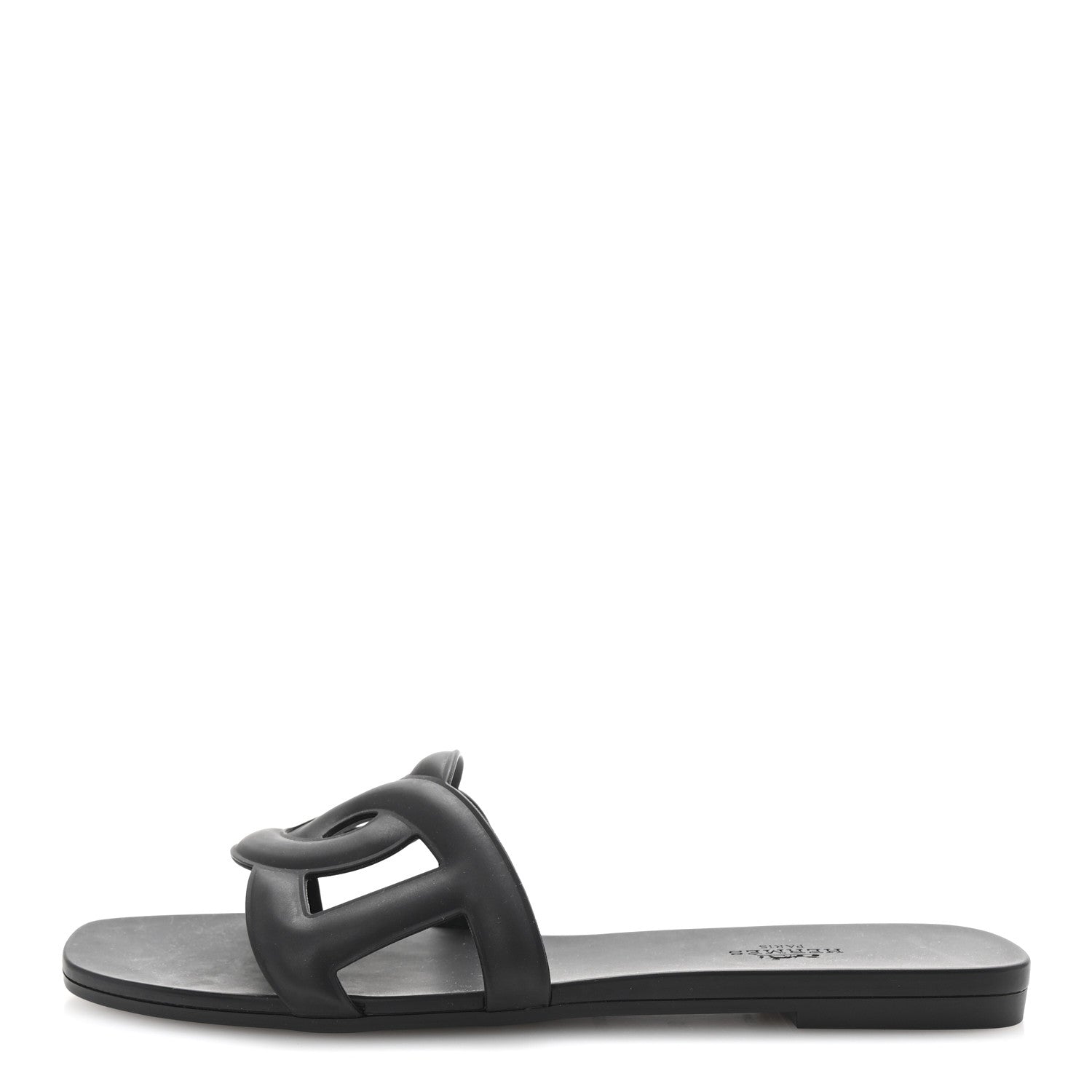 Rubber Aloha Sandals 39 Black