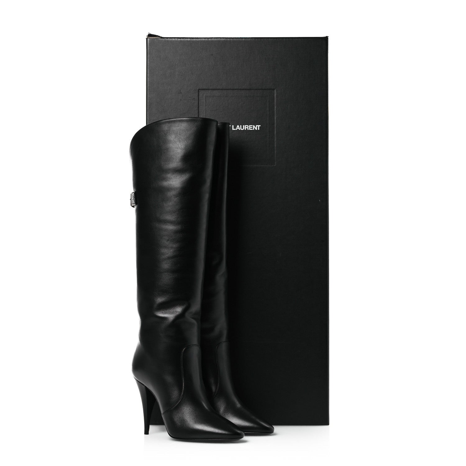 Lambskin Koller 110 Tall Boots 36.5 Black