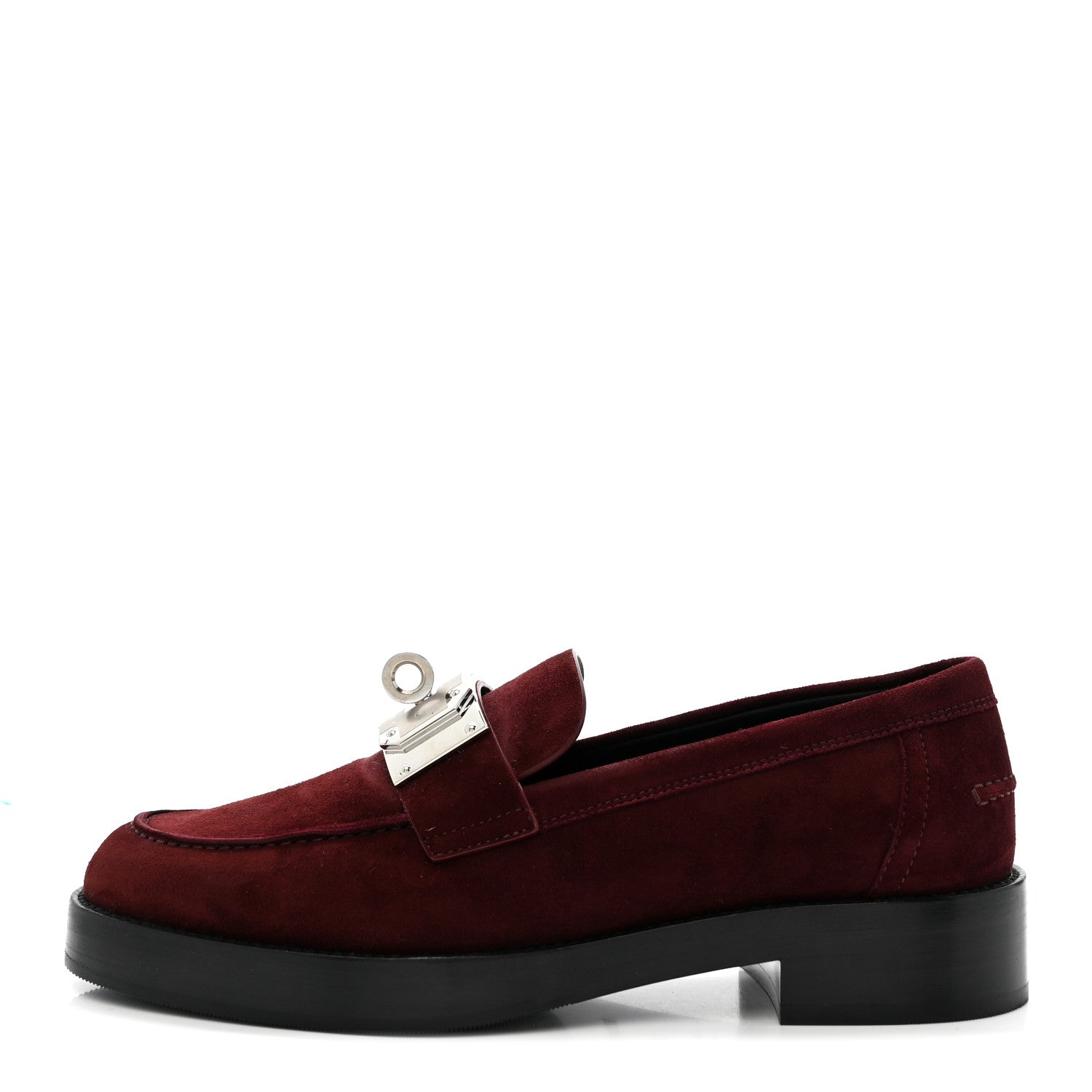 Suede Goatskin Womens Hot Loafer 38 Marron Mahogany
