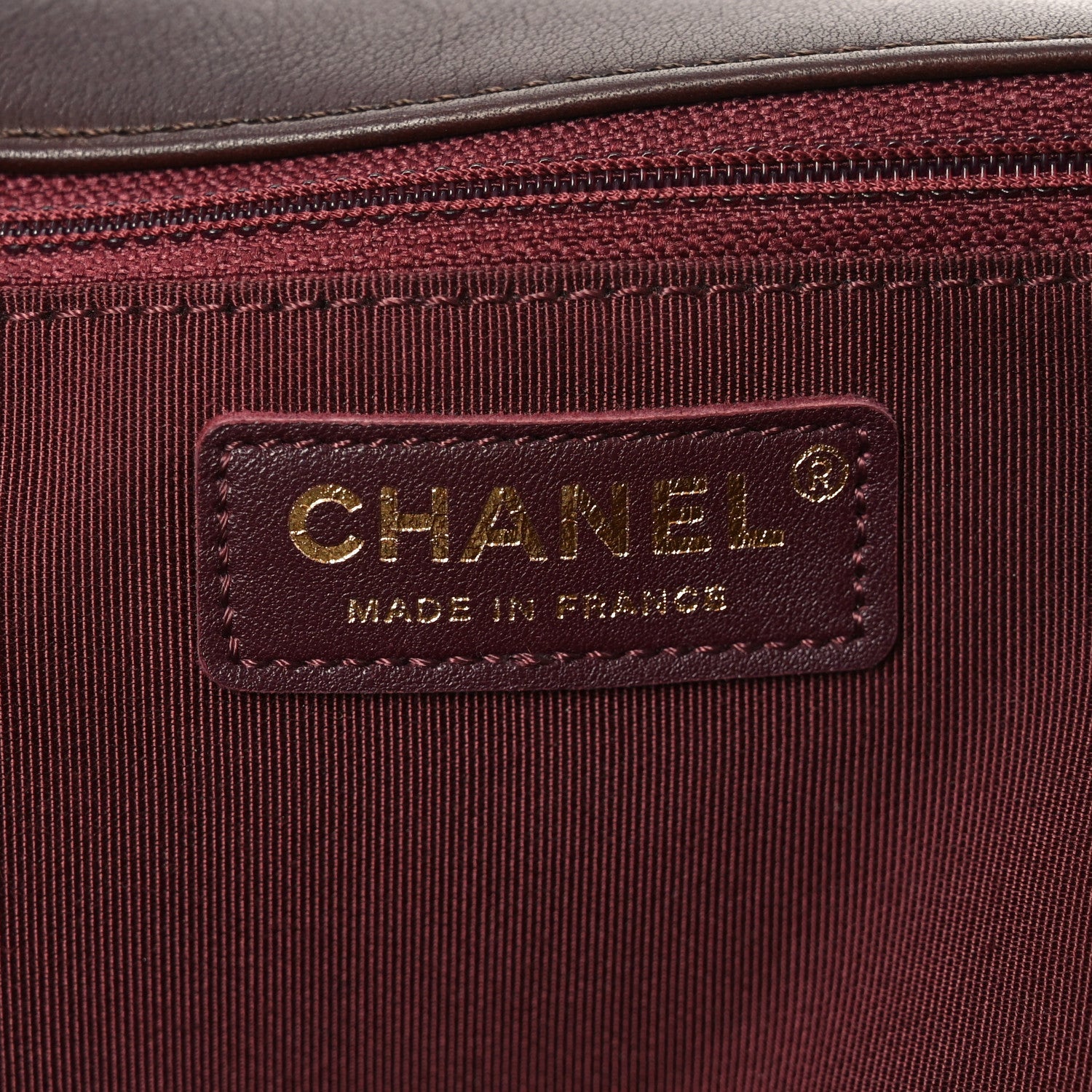 Calfskin Stitched Small Paris in Rome Messenger Brown