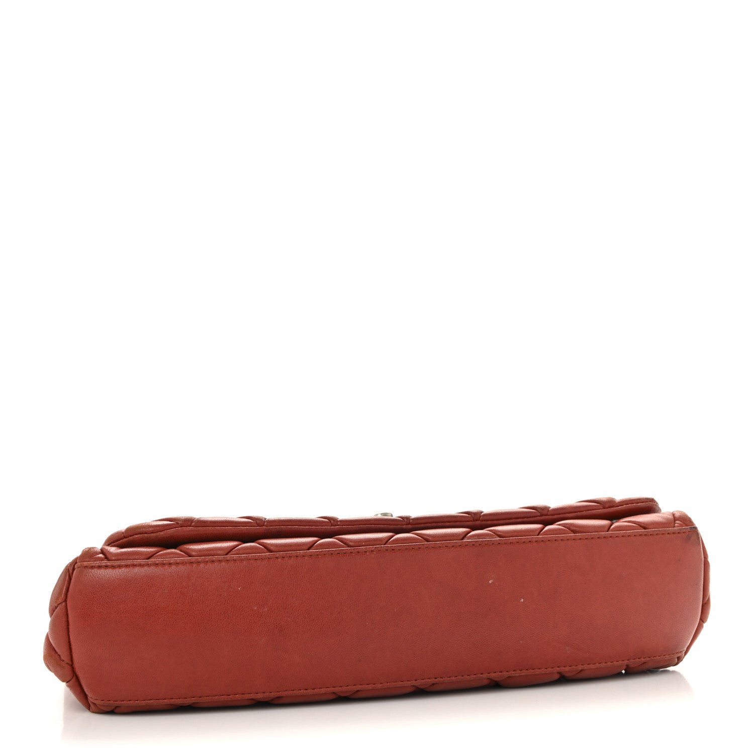Lambskin Large New Bubble Flap Red