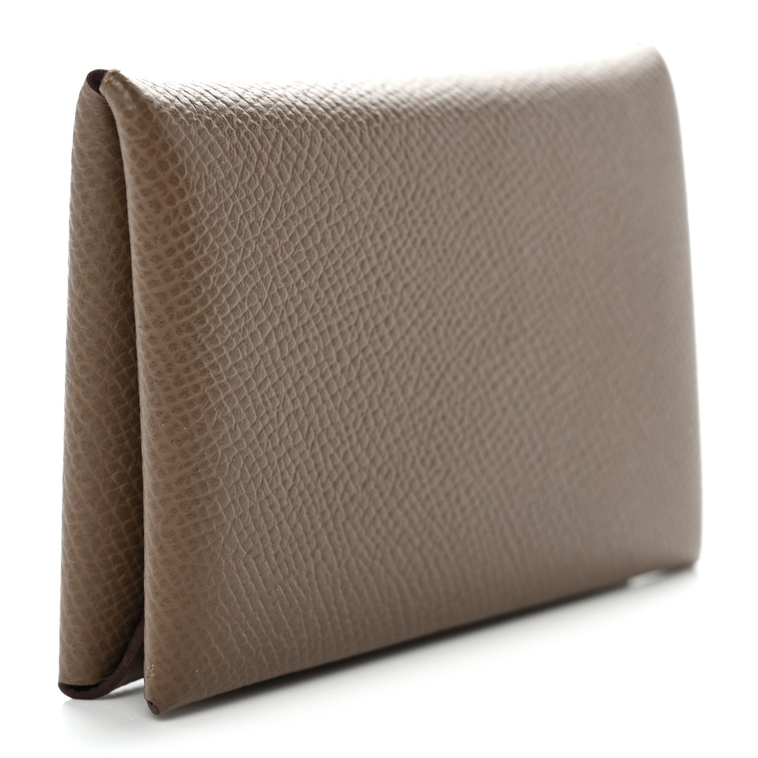 Epsom Horseshoe Calvi Card Case Etoupe Gris Misty