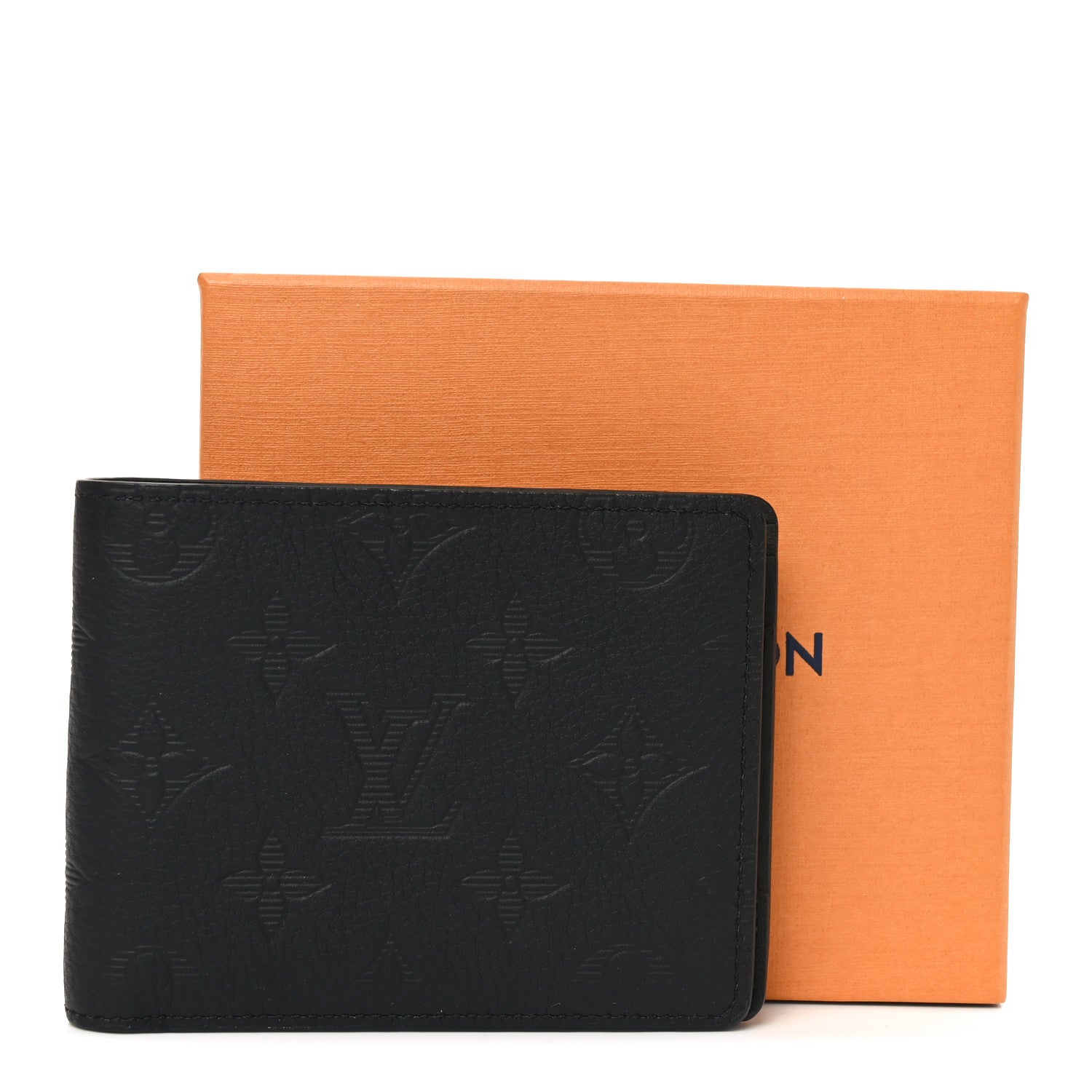 Calfskin Monogram Shadow Multiple Wallet Black