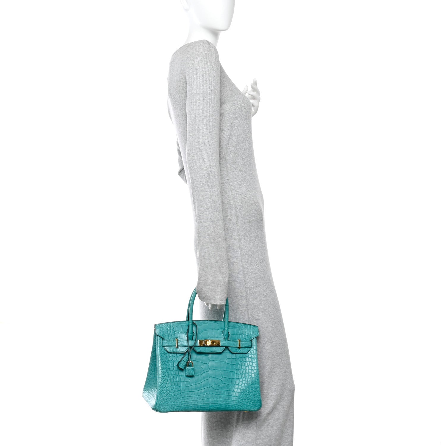 Matte Alligator Birkin 30 Bleu Paon