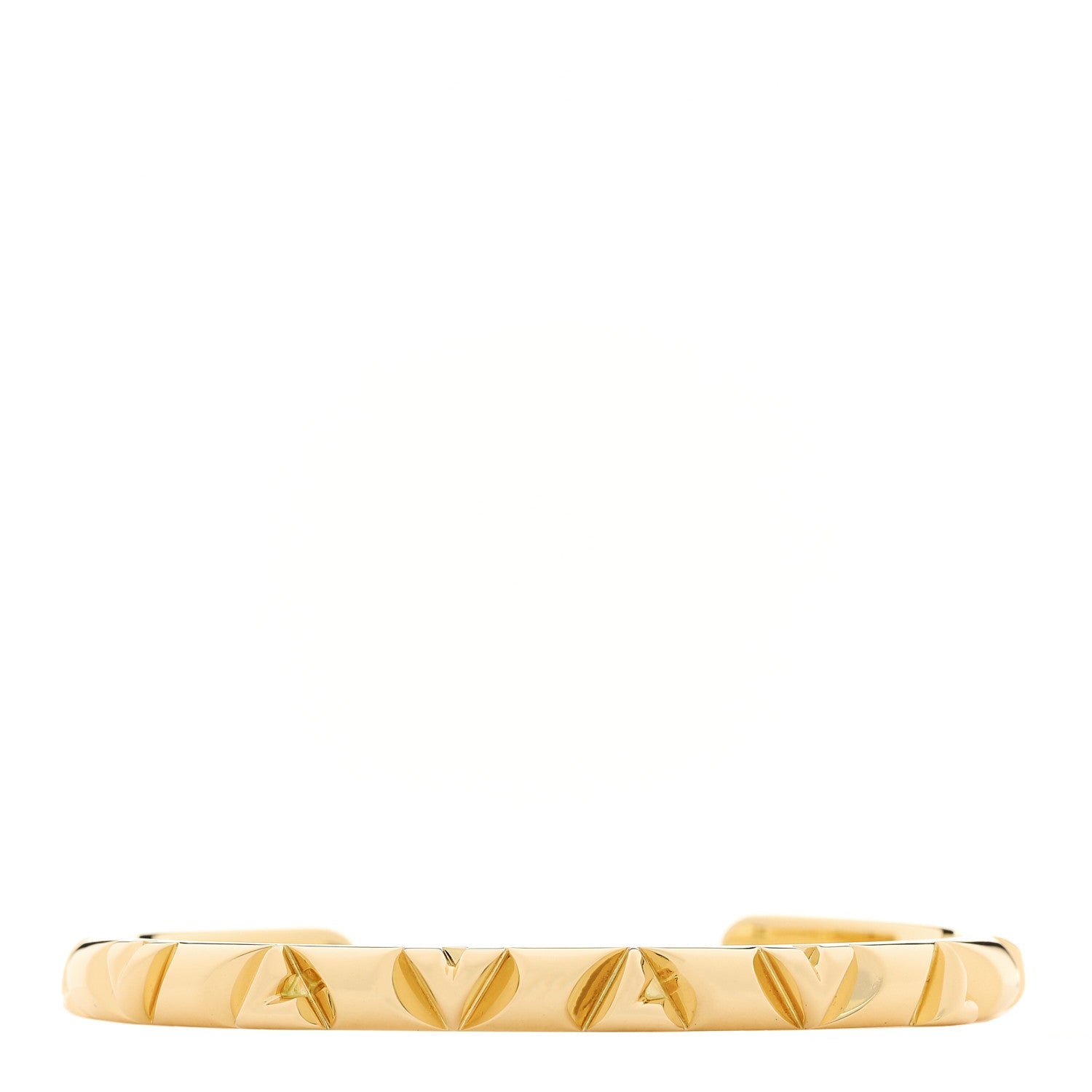 18K Yellow Gold LV Volt Cuff Bracelet