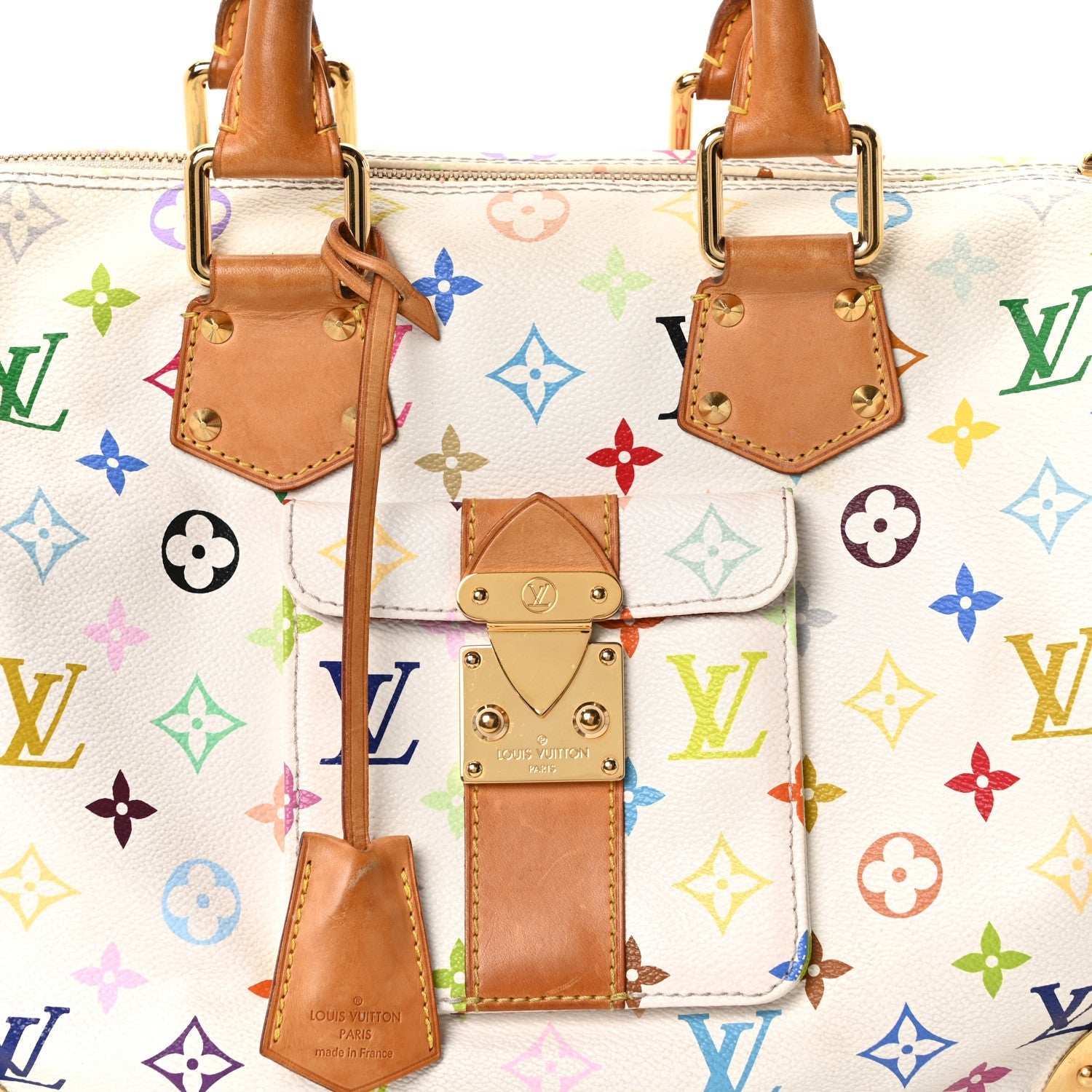 Monogram Multicolor Speedy 30 White