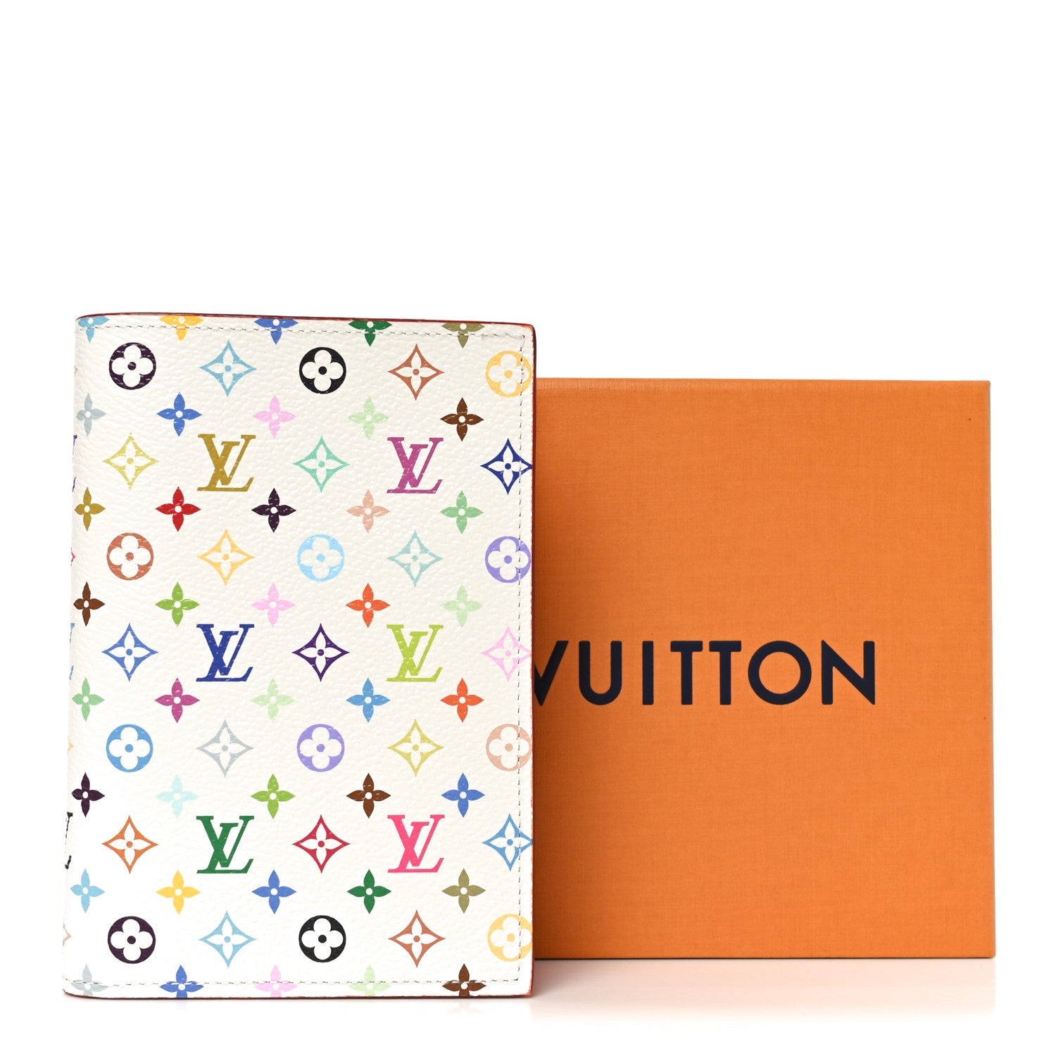 LV X TM Monogram Multicolor Passport Cover White