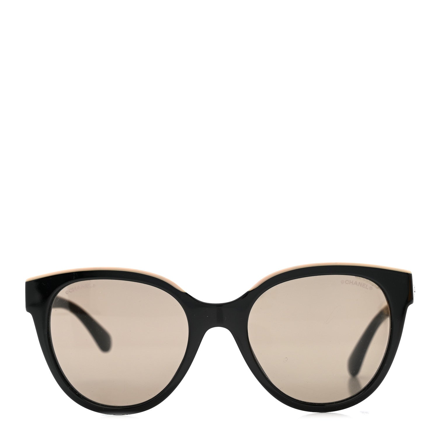 Acetate CC Butterfly Sunglasses 5414 Black Beige