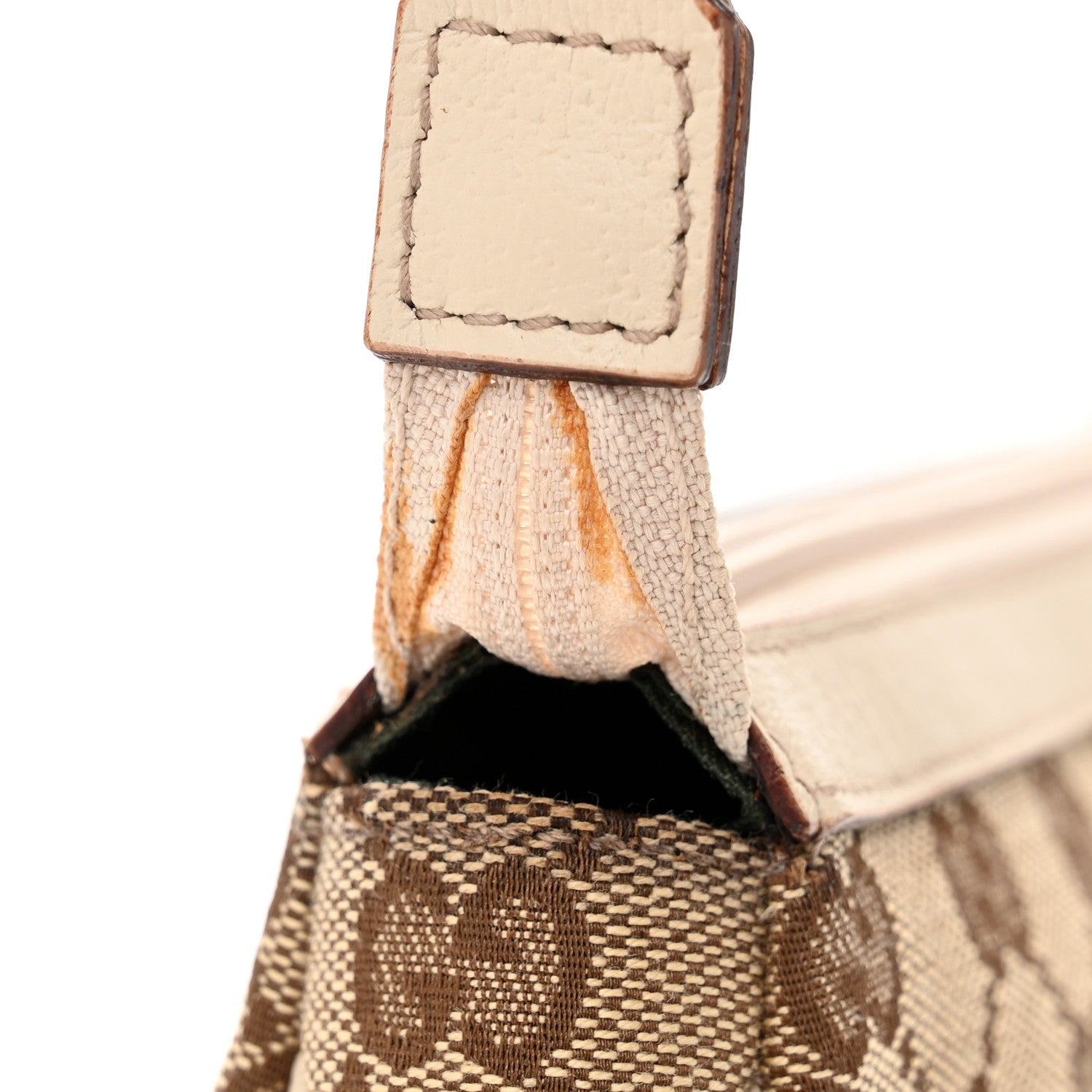 Monogram D Ring Cosmetic Case White