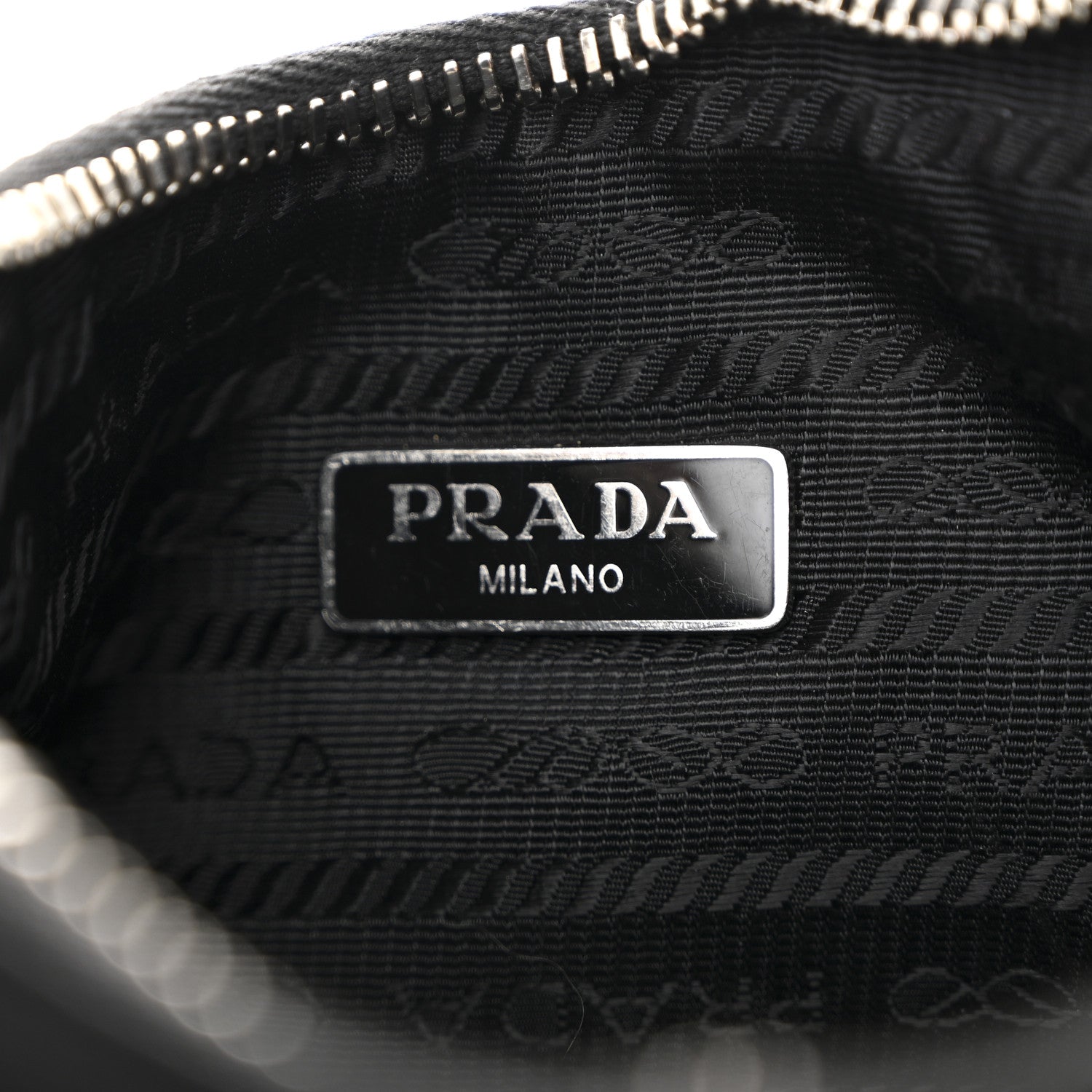 Tessuto Nylon Saffiano Mini Re-Edition 2005 Bag Black