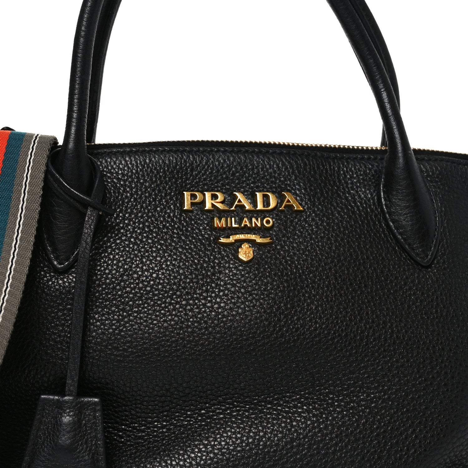 Vitello Daino Small Tote Black