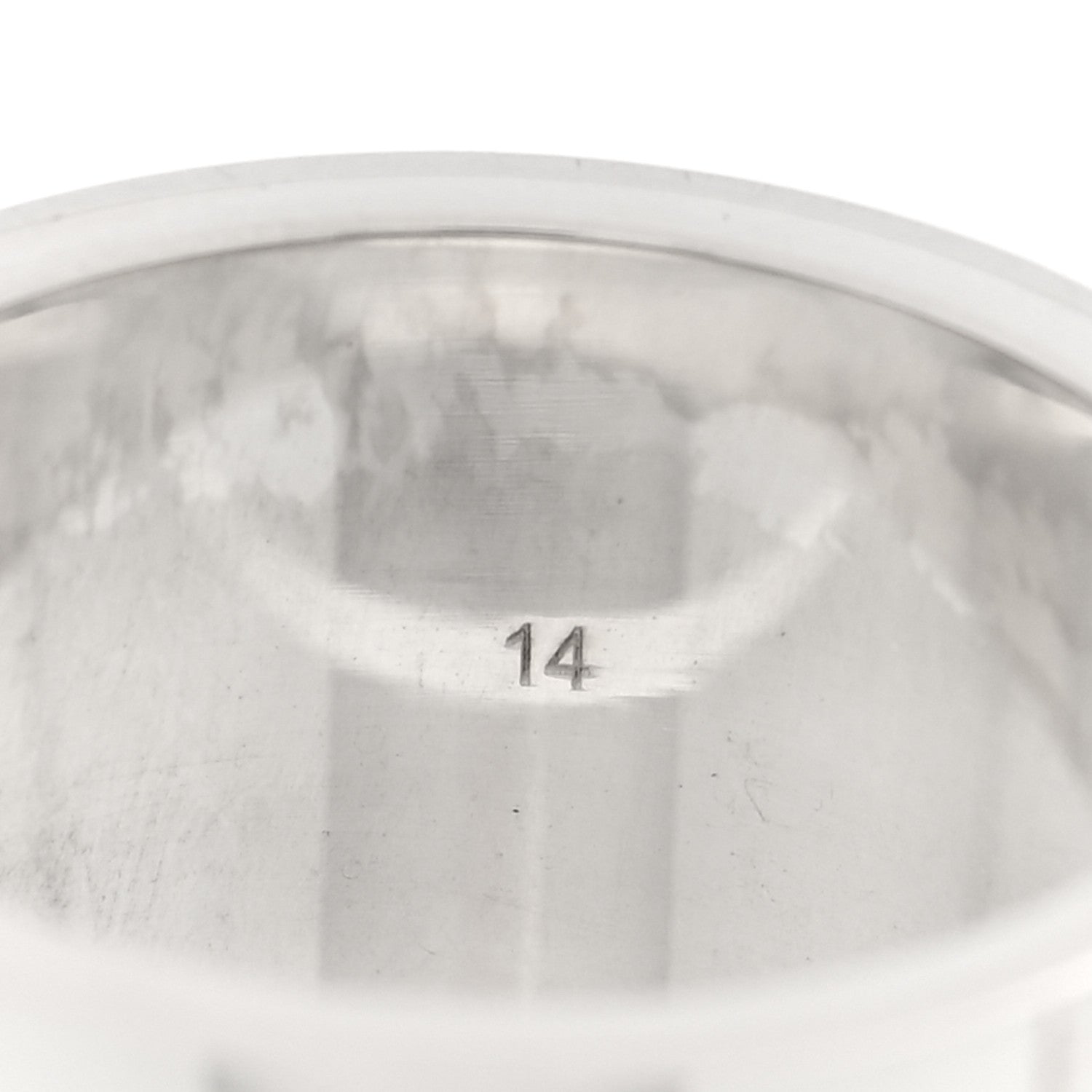 Sterling Silver 12mm Trademark Wide Band Ring 54 6.75