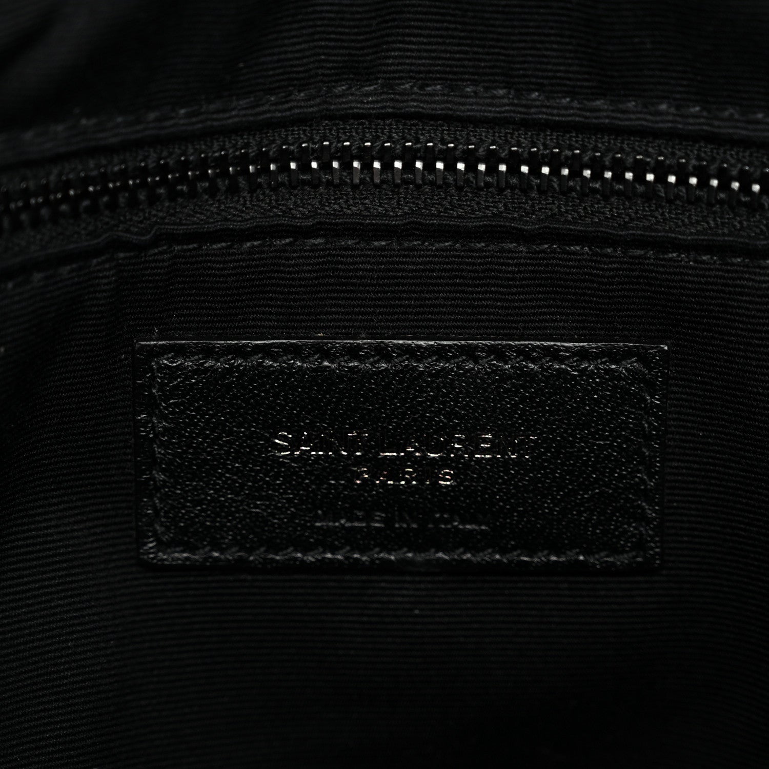 Calfskin Y Quilted Monogram Monochrome Medium Loulou Chain Satchel Black