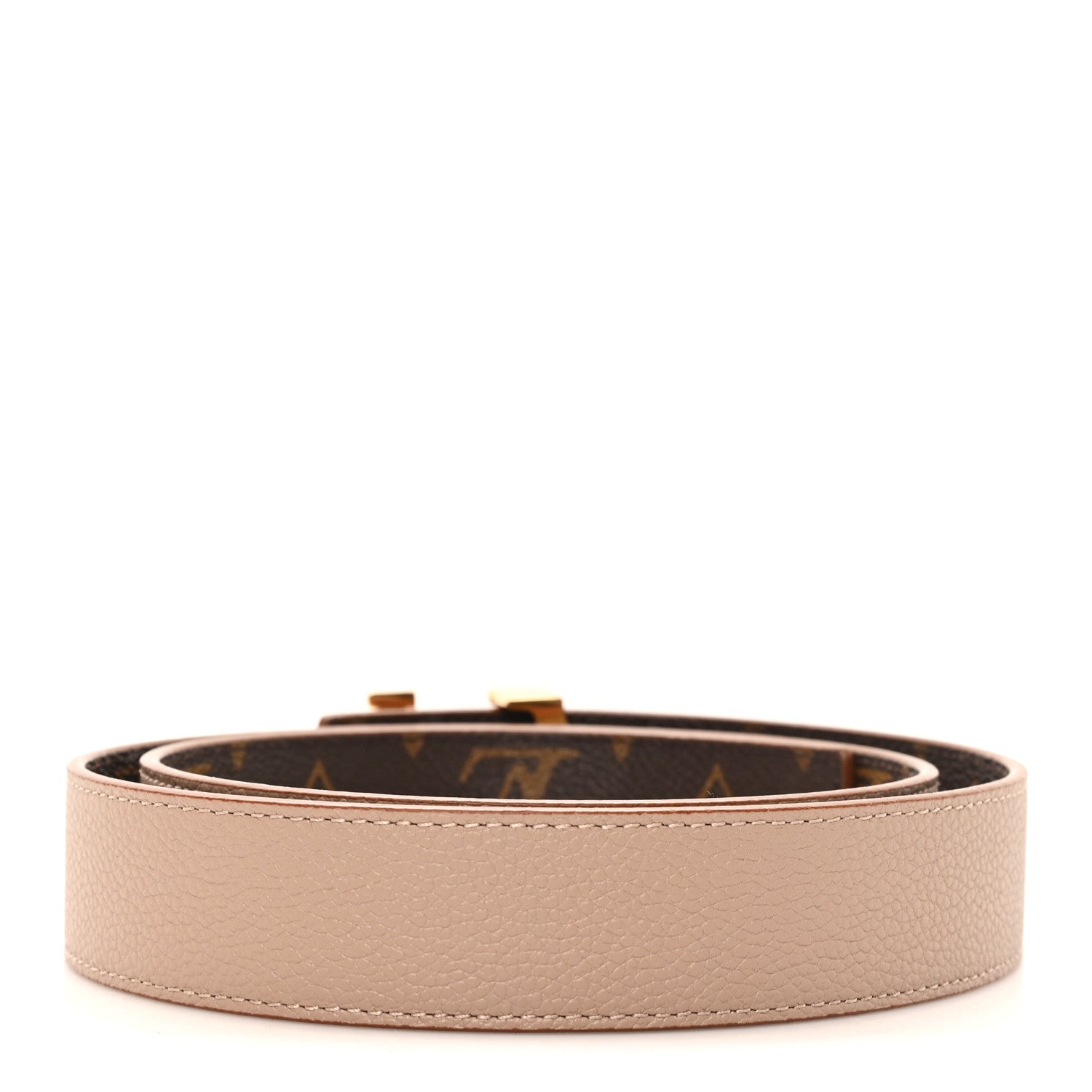 Calfskin Monogram 30mm LV Initiales Reversible Belt 80 32 Arizona