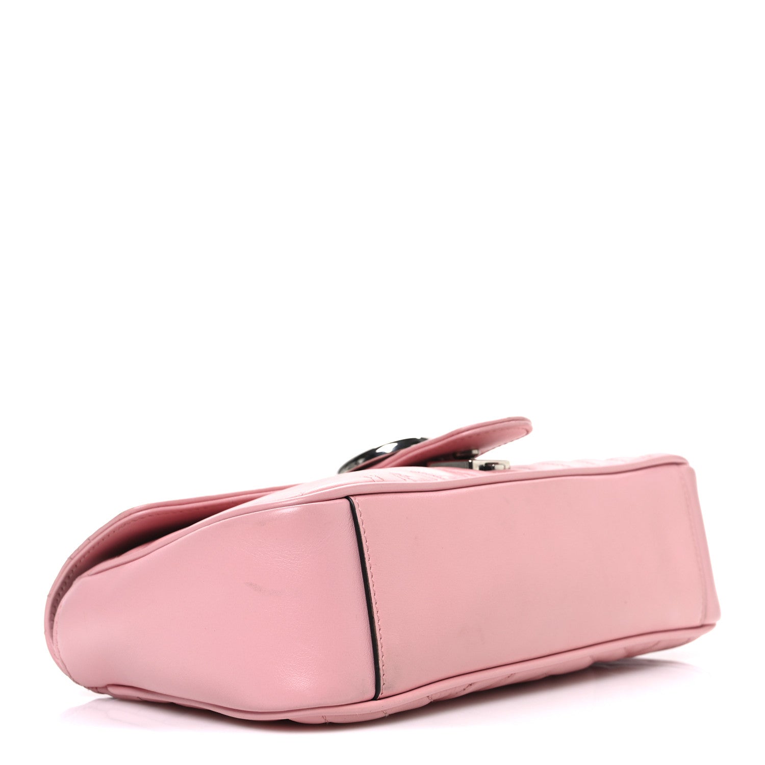 Calfskin Matelasse Small GG Marmont Shoulder Bag Wild Rose
