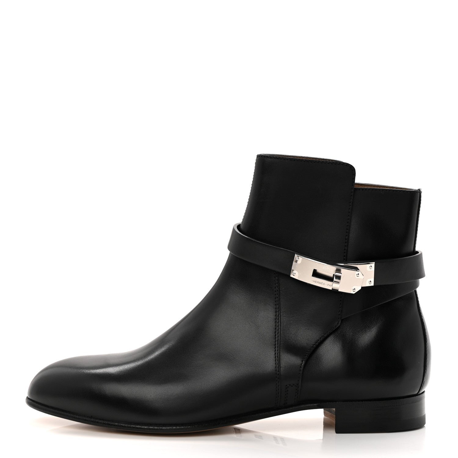 Calfskin Neo Low Boots 38.5 Black