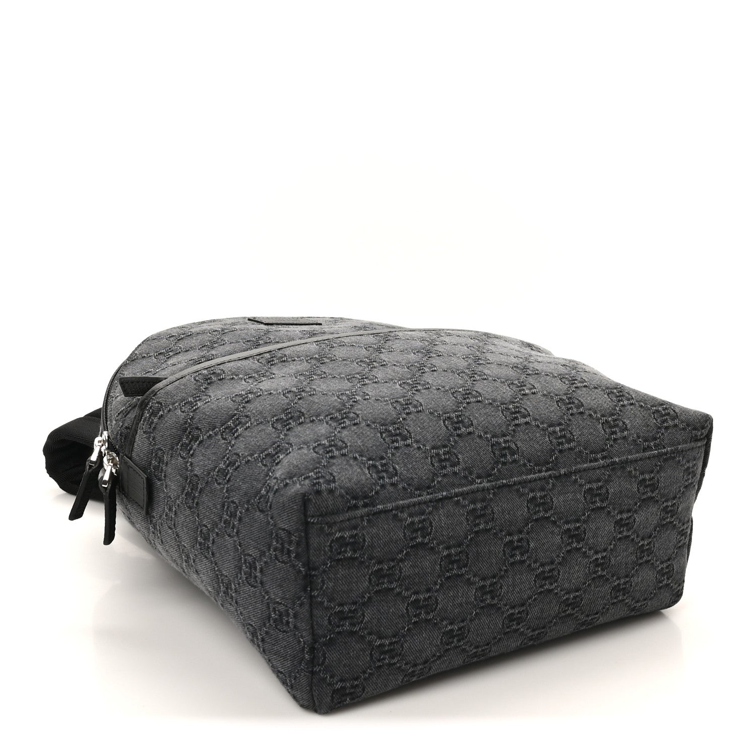 Denim GG Monogram Childrens Backpack Black
